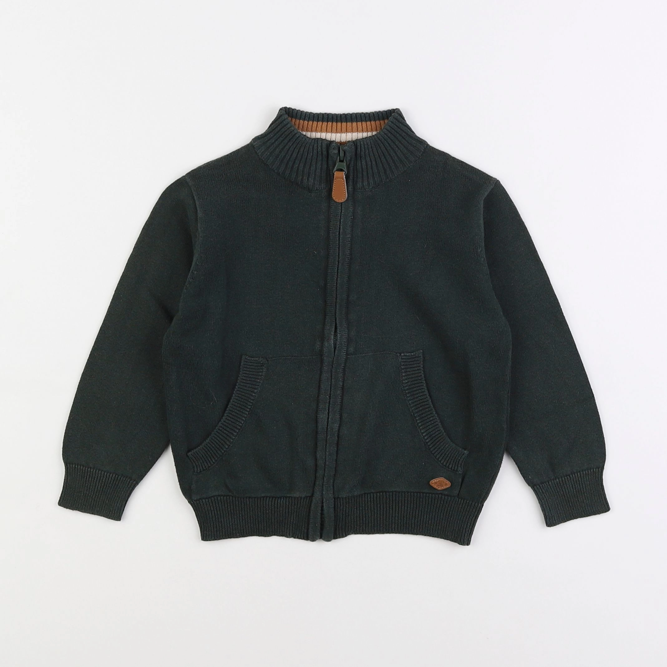 Vertbaudet - gilet vert - 3 ans