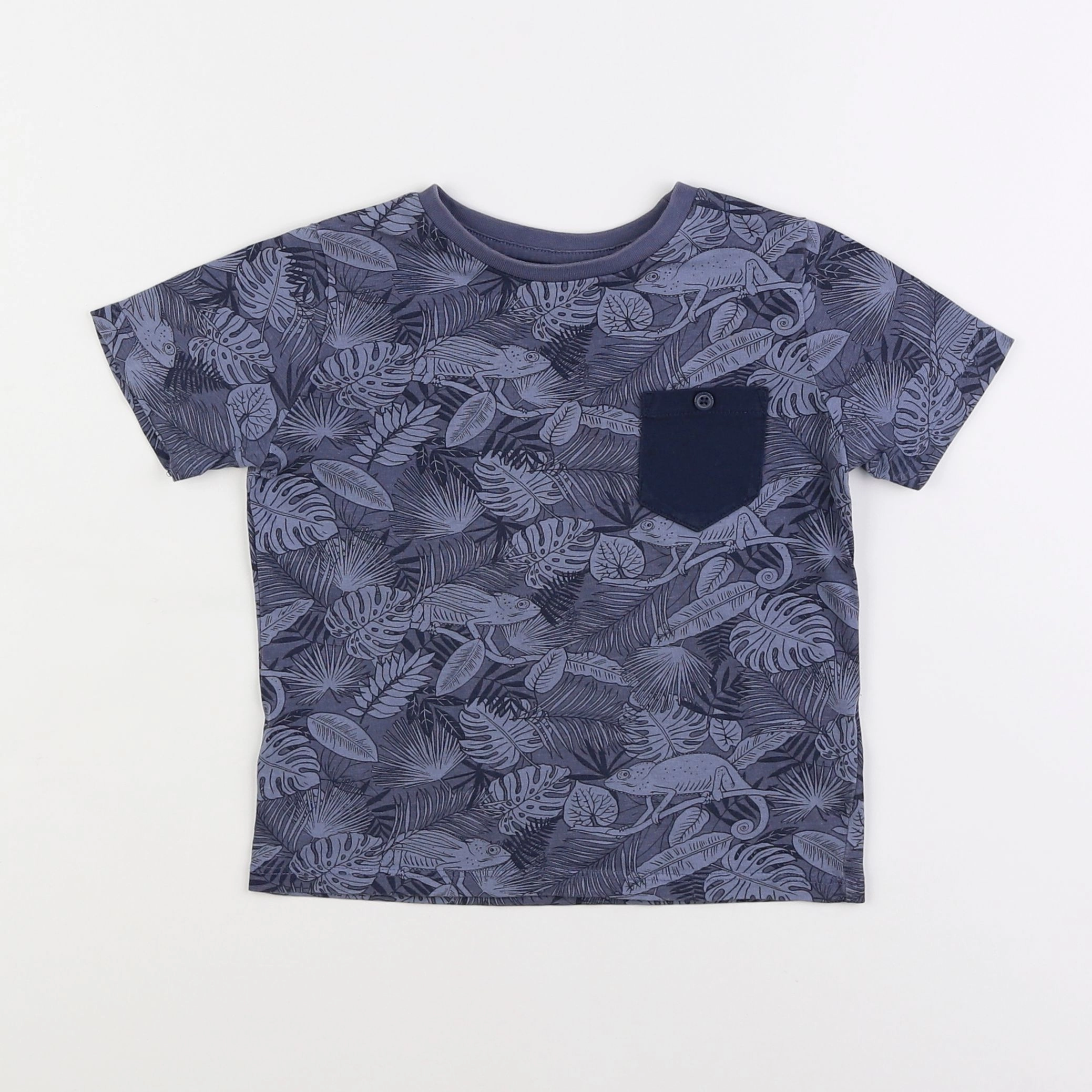 Vertbaudet - tee-shirt bleu - 4 ans