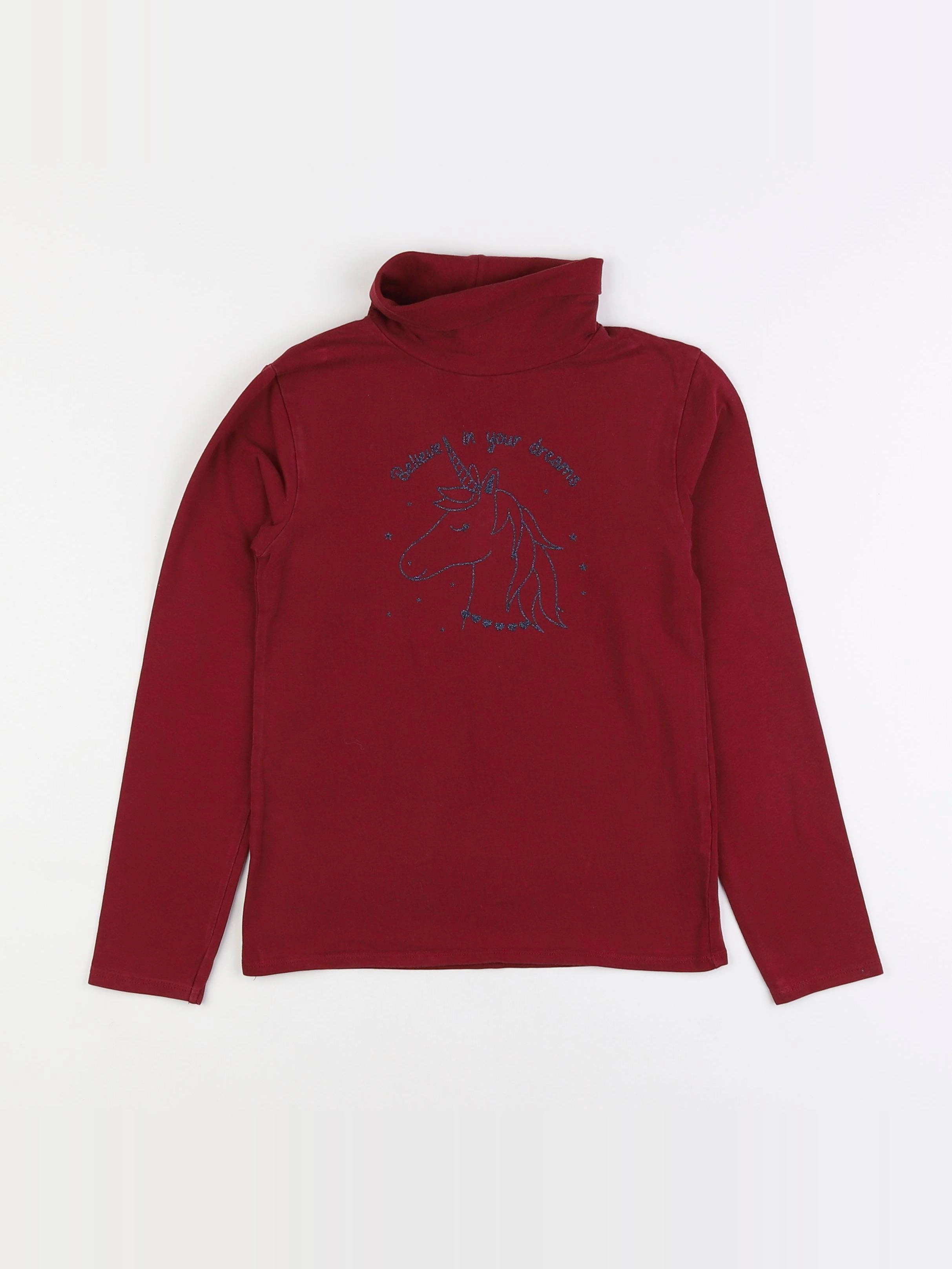Vertbaudet - sous-pull rouge - 8 ans