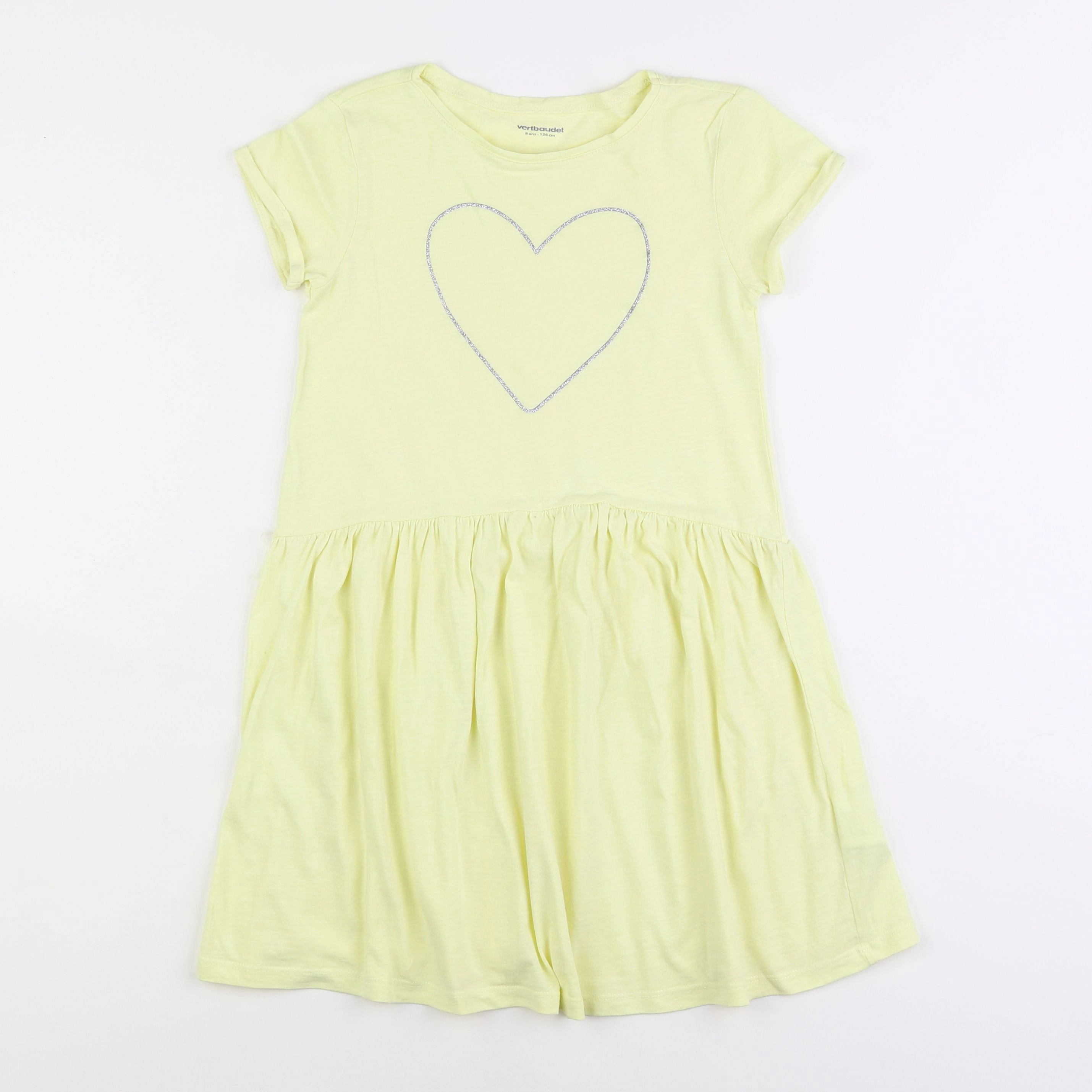 Vertbaudet - robe jaune - 8 ans