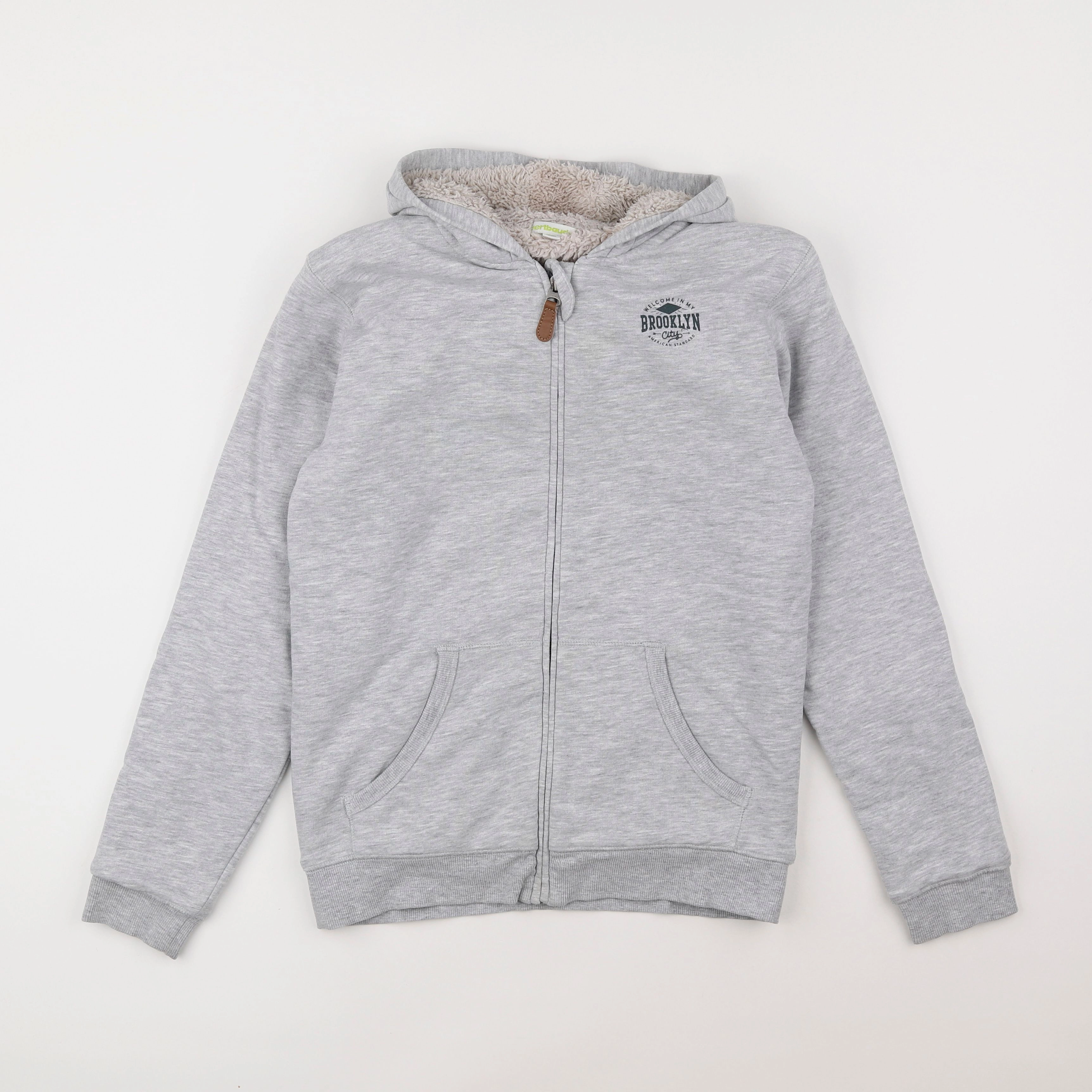 Vertbaudet - sweat gris - 12 ans