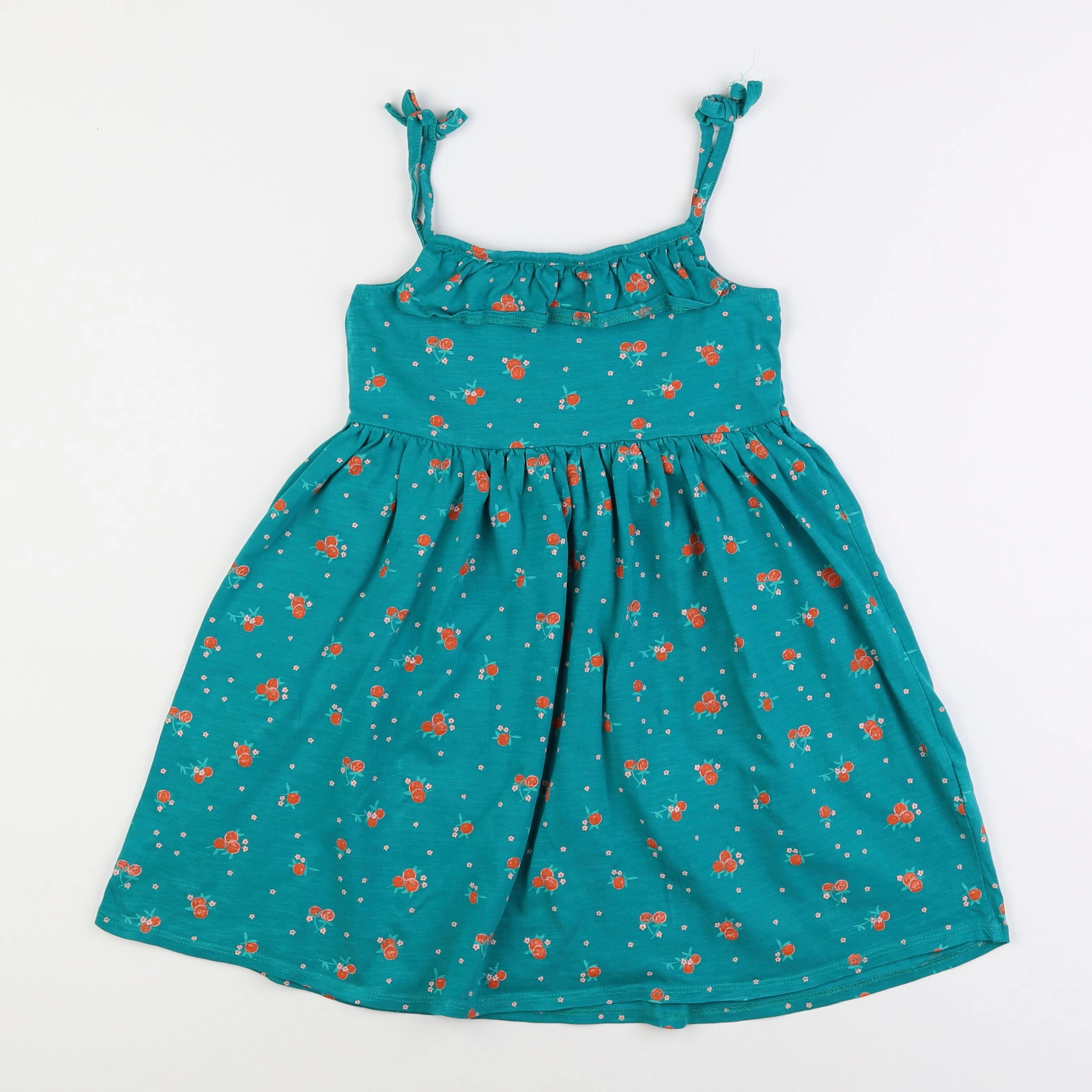 Vertbaudet - robe vert - 8 ans