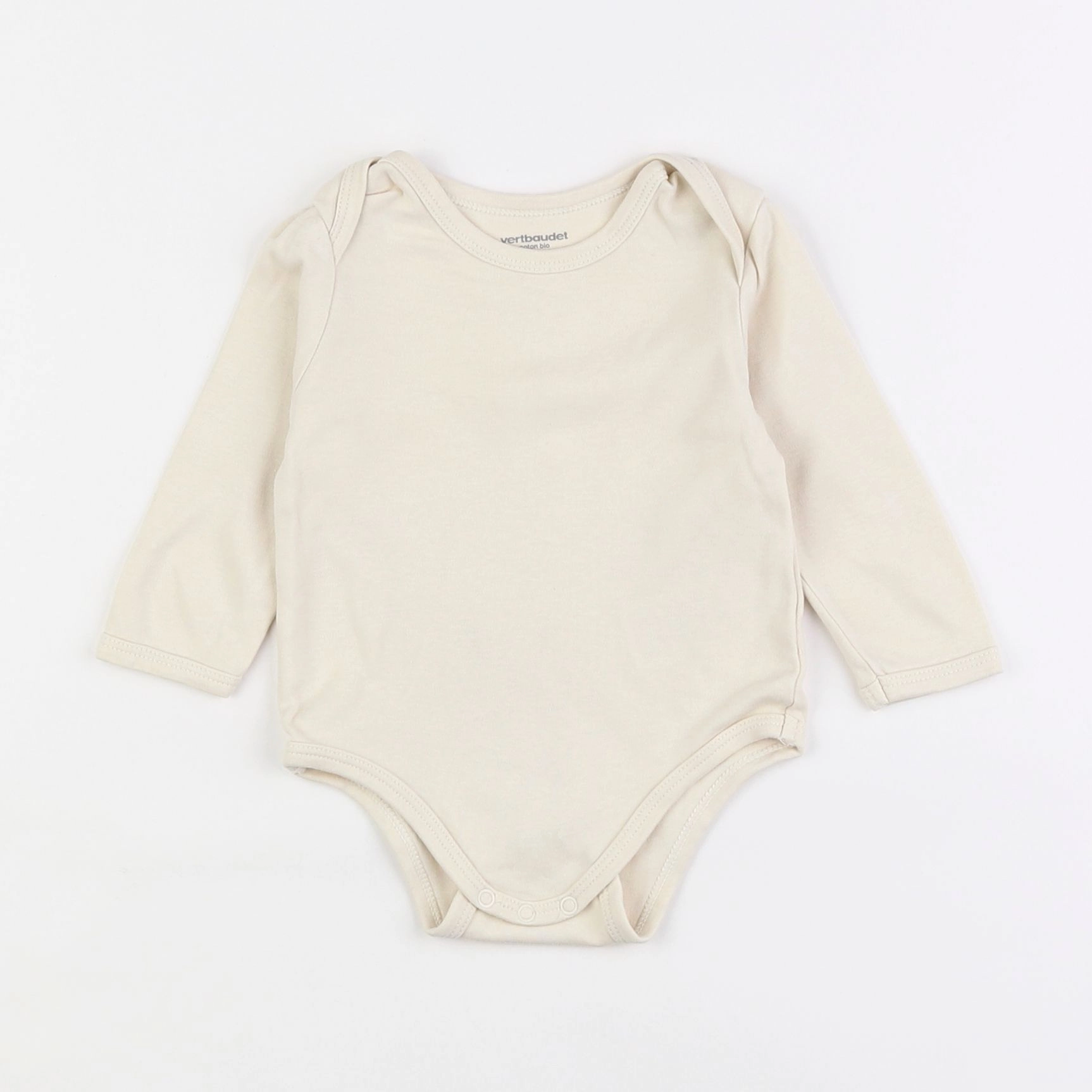 Vertbaudet - body beige - 9 mois