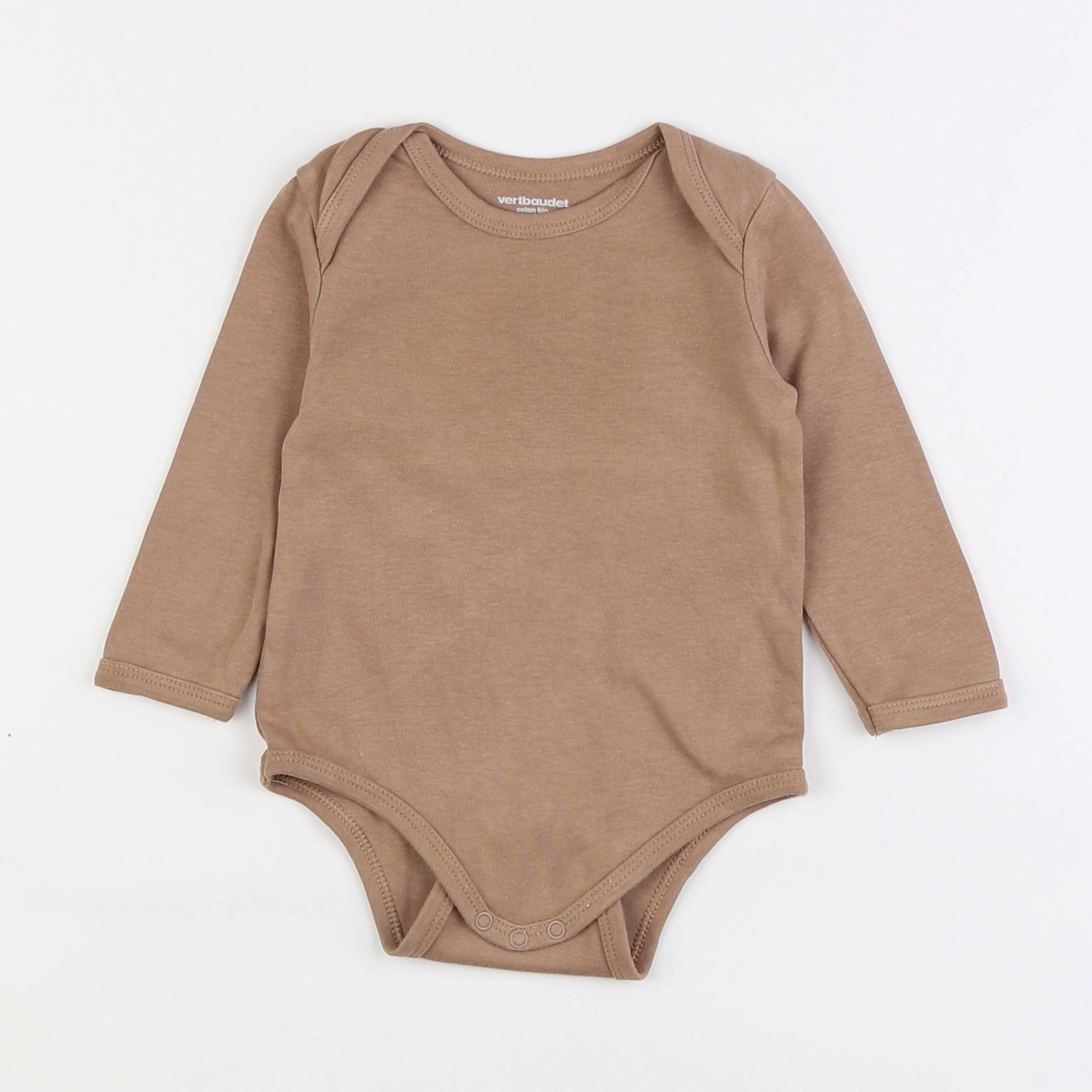 Vertbaudet - body marron - 9 mois