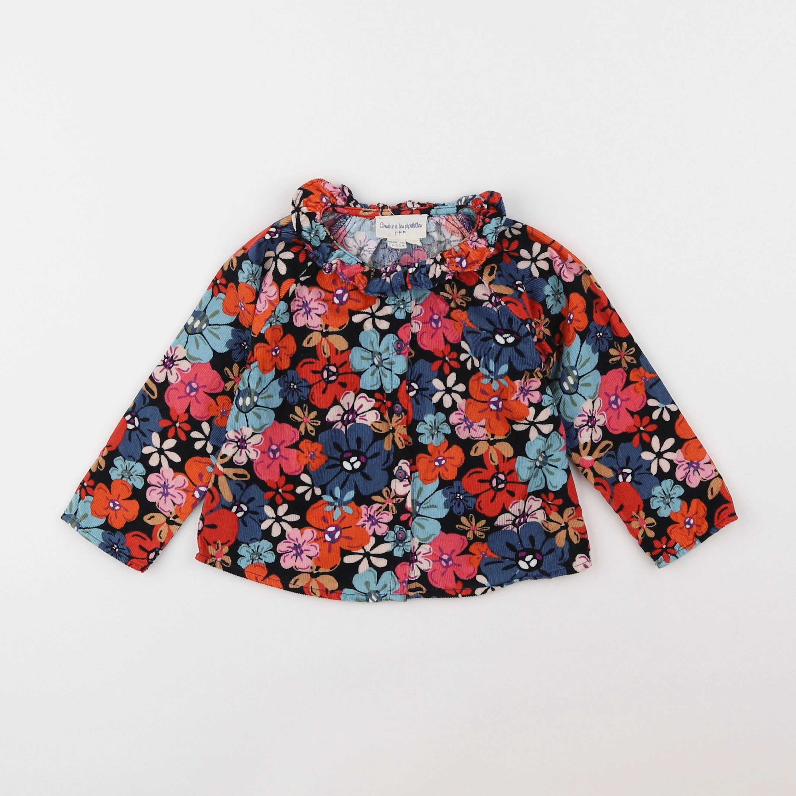 Arsène et les pipelettes - blouse multicolore - 2 ans