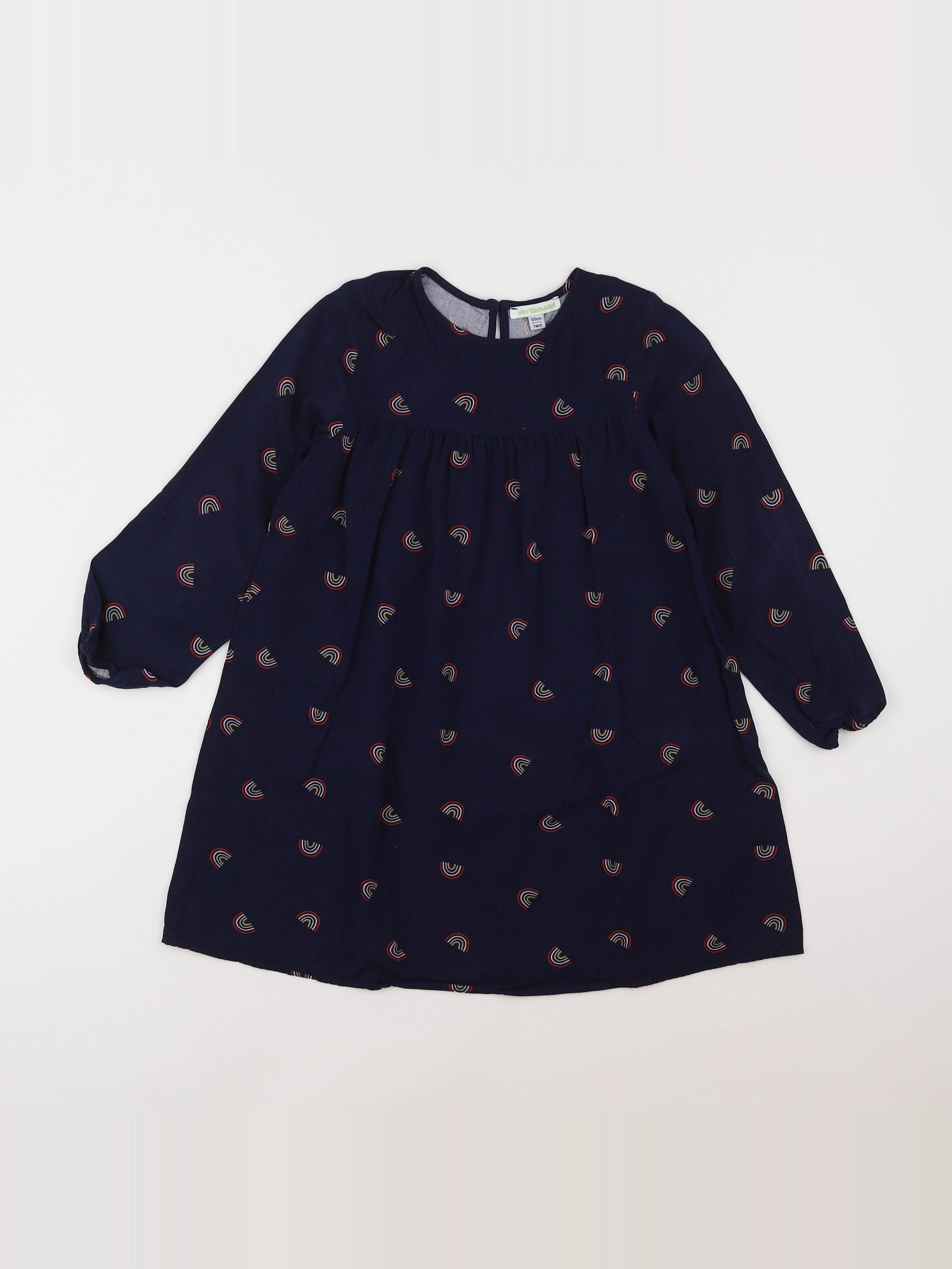 Vertbaudet - robe bleu - 7 ans