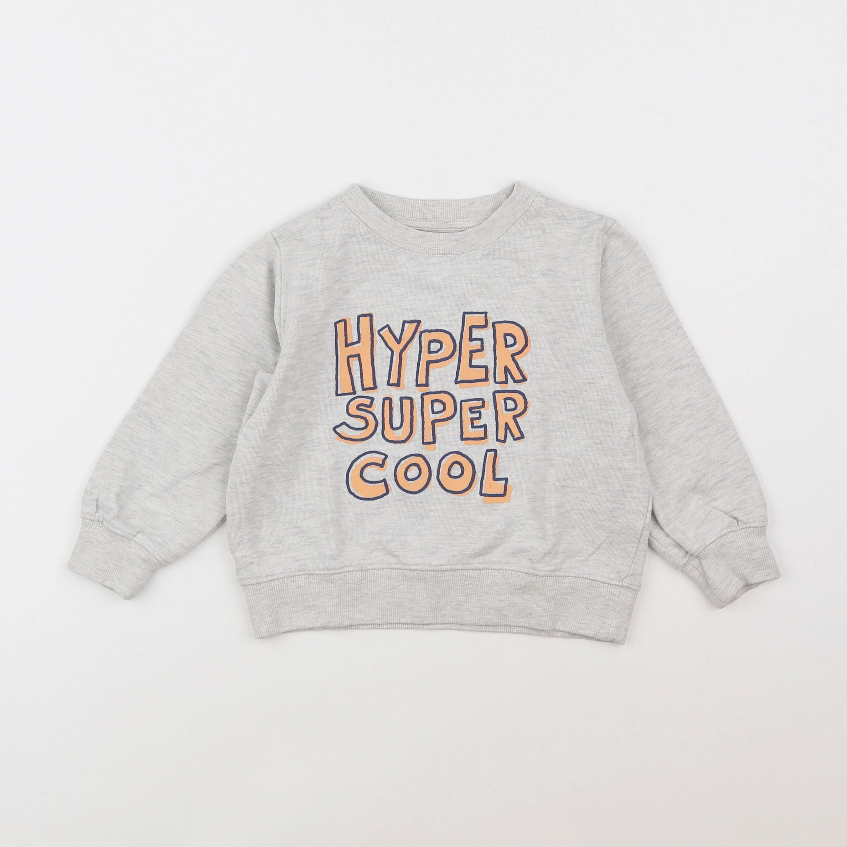 Vertbaudet - sweat gris - 4 ans