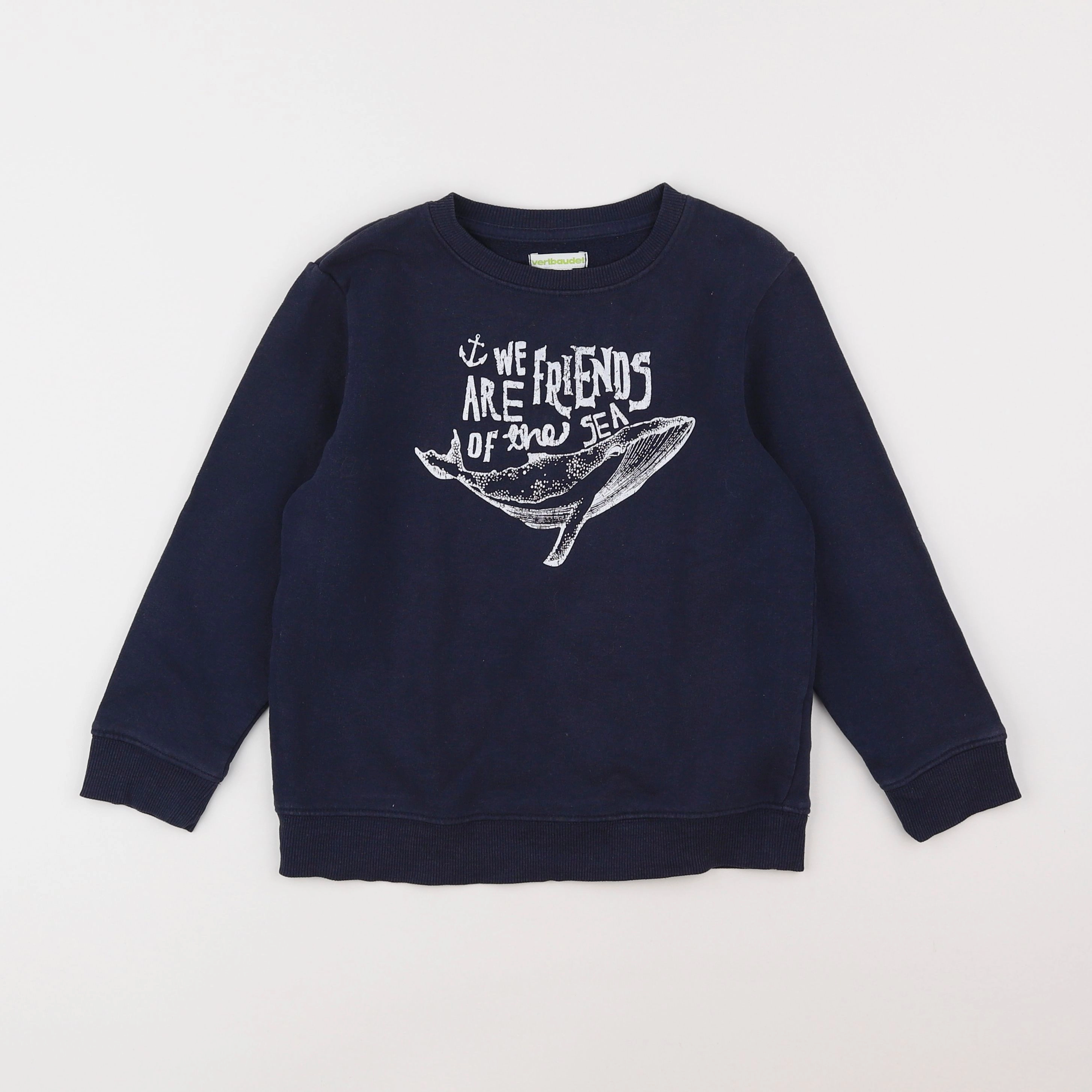 Vertbaudet - sweat bleu - 8 ans