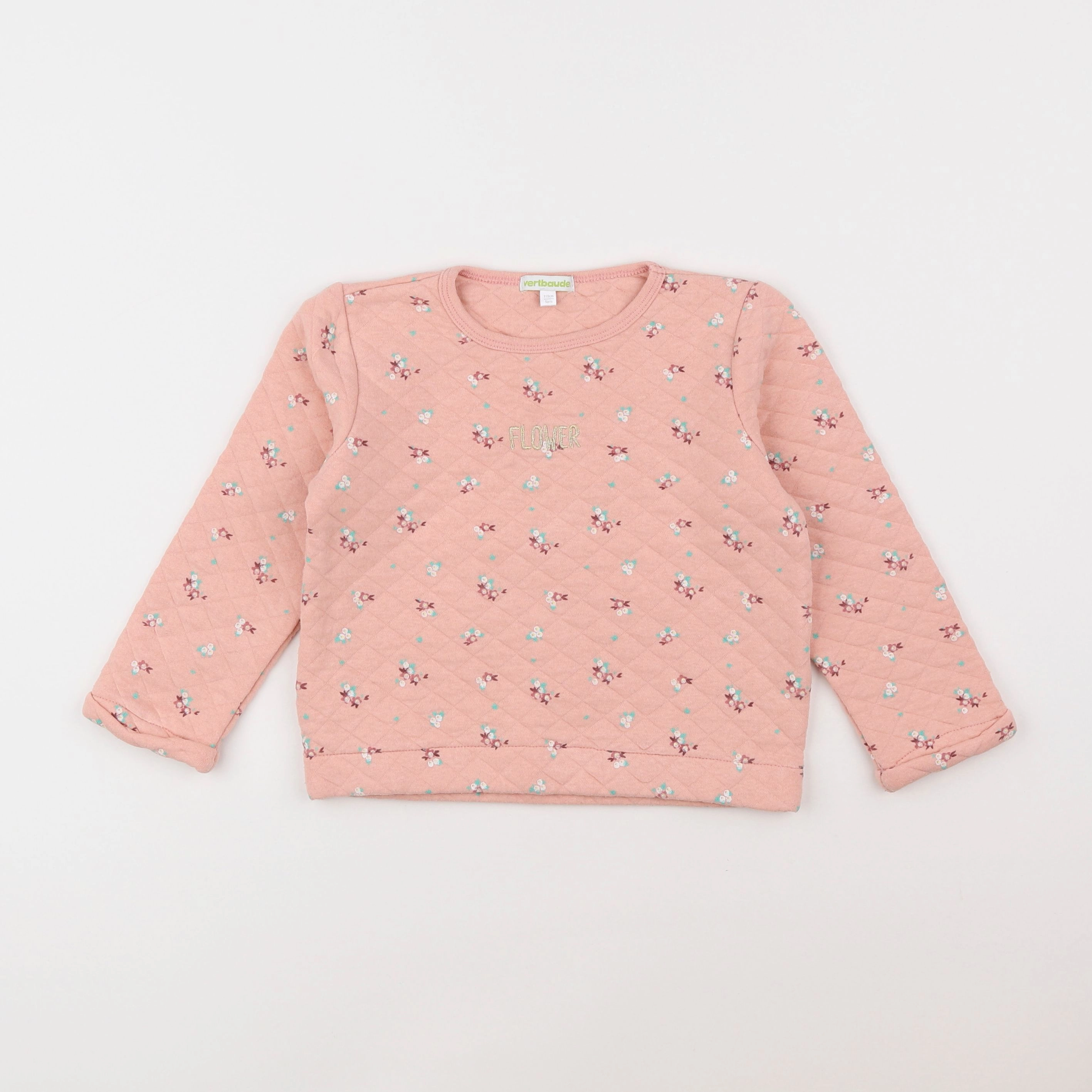 Vertbaudet - sweat rose - 5 ans