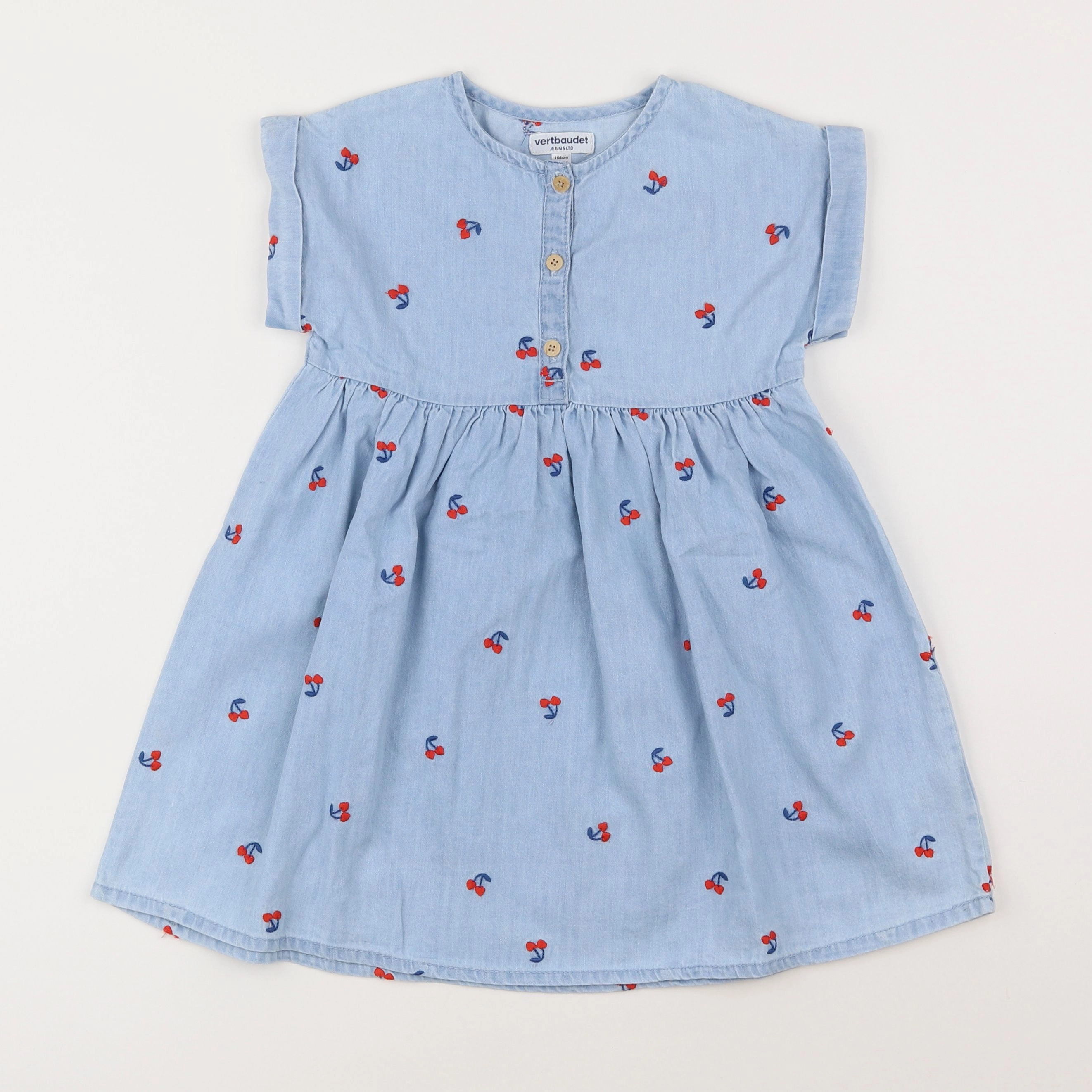 Vertbaudet - robe bleu - 4 ans