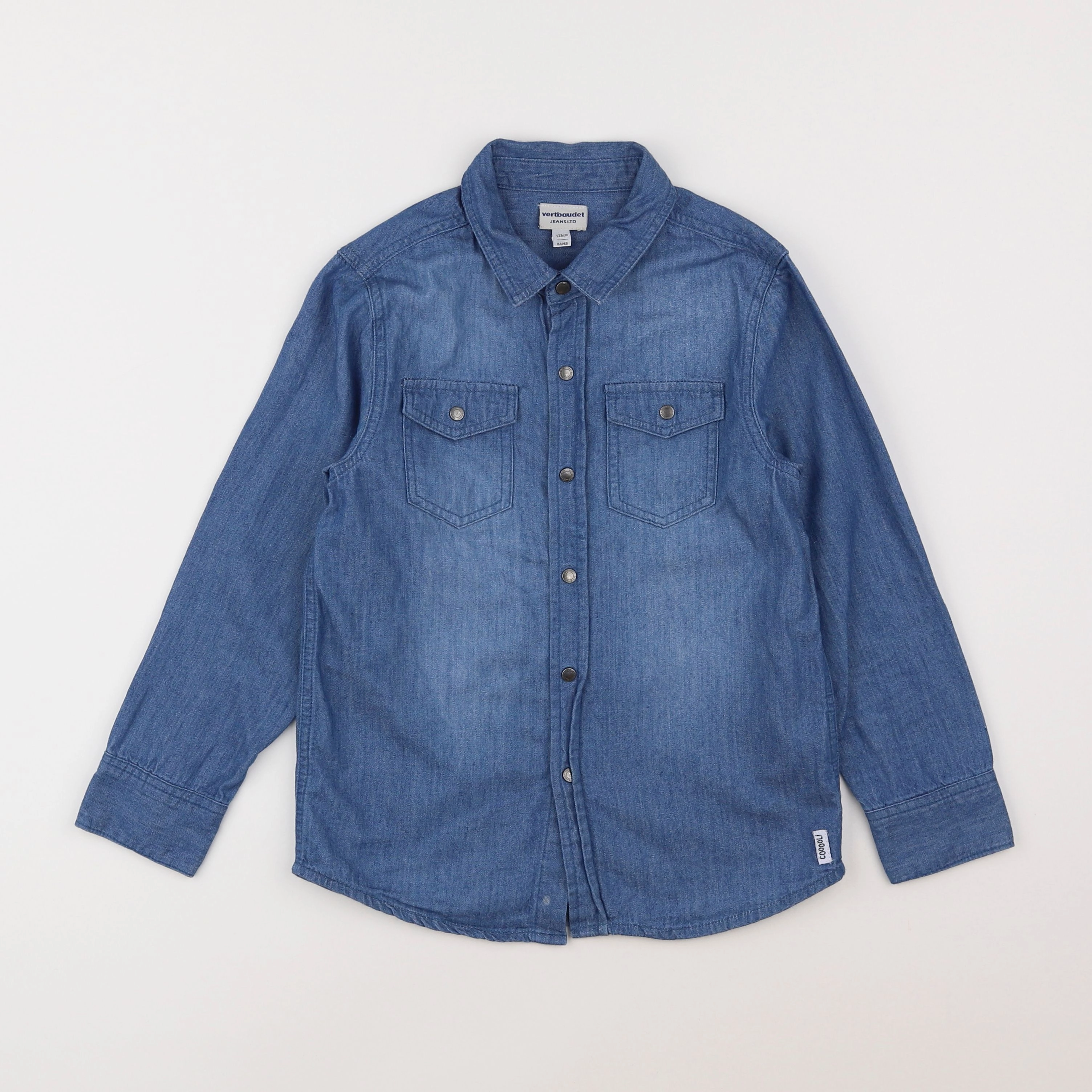 Vertbaudet - chemise bleu - 8 ans