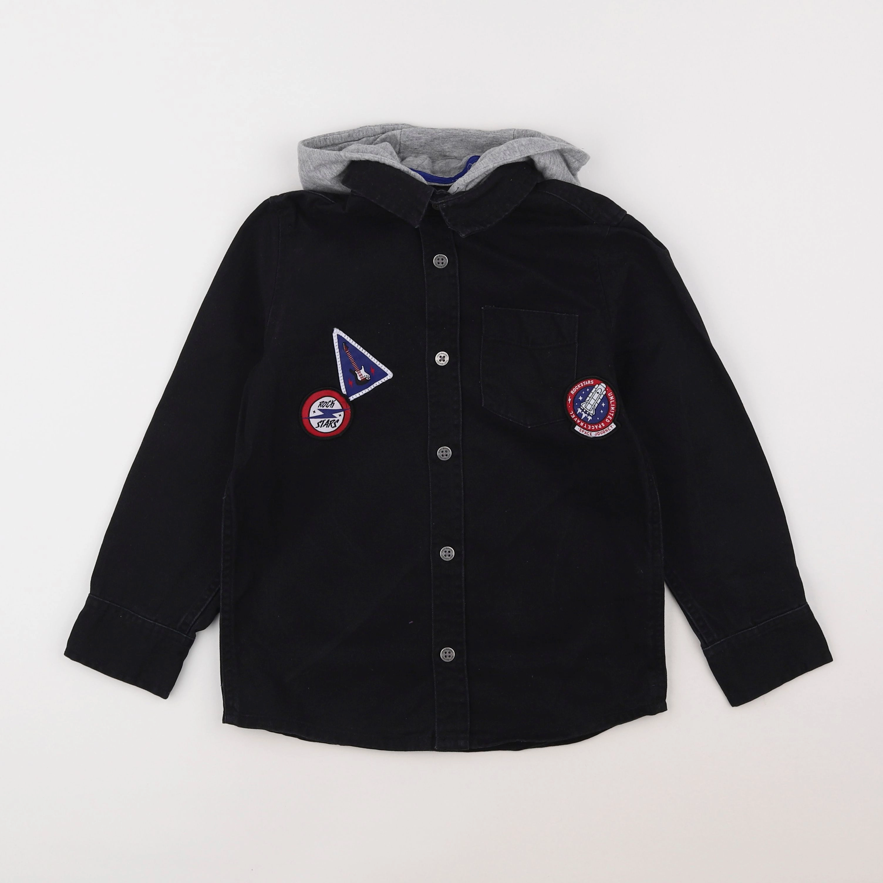 Vertbaudet - chemise noir - 8 ans