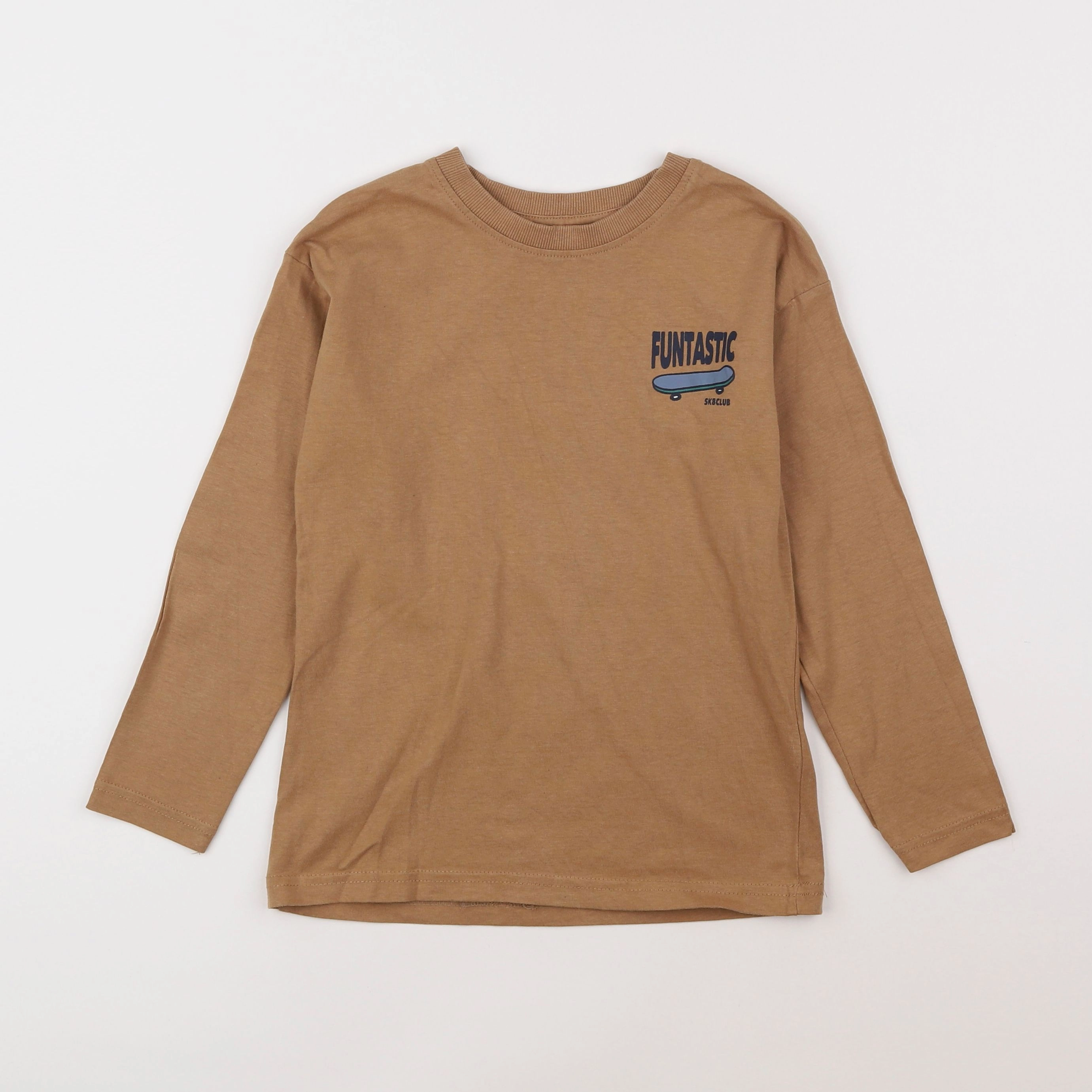 Vertbaudet - tee-shirt marron - 8 ans