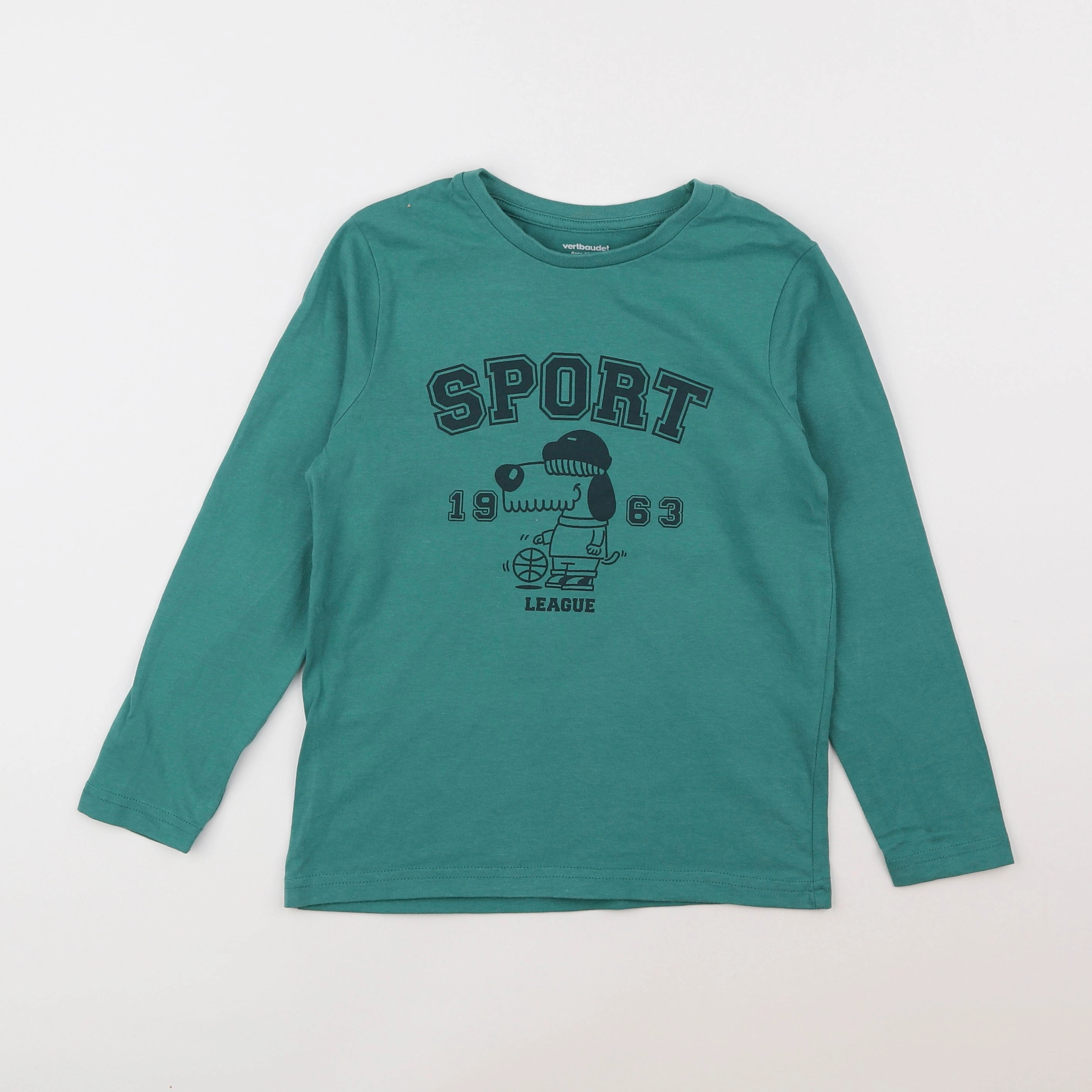 Vertbaudet - tee-shirt vert - 8 ans