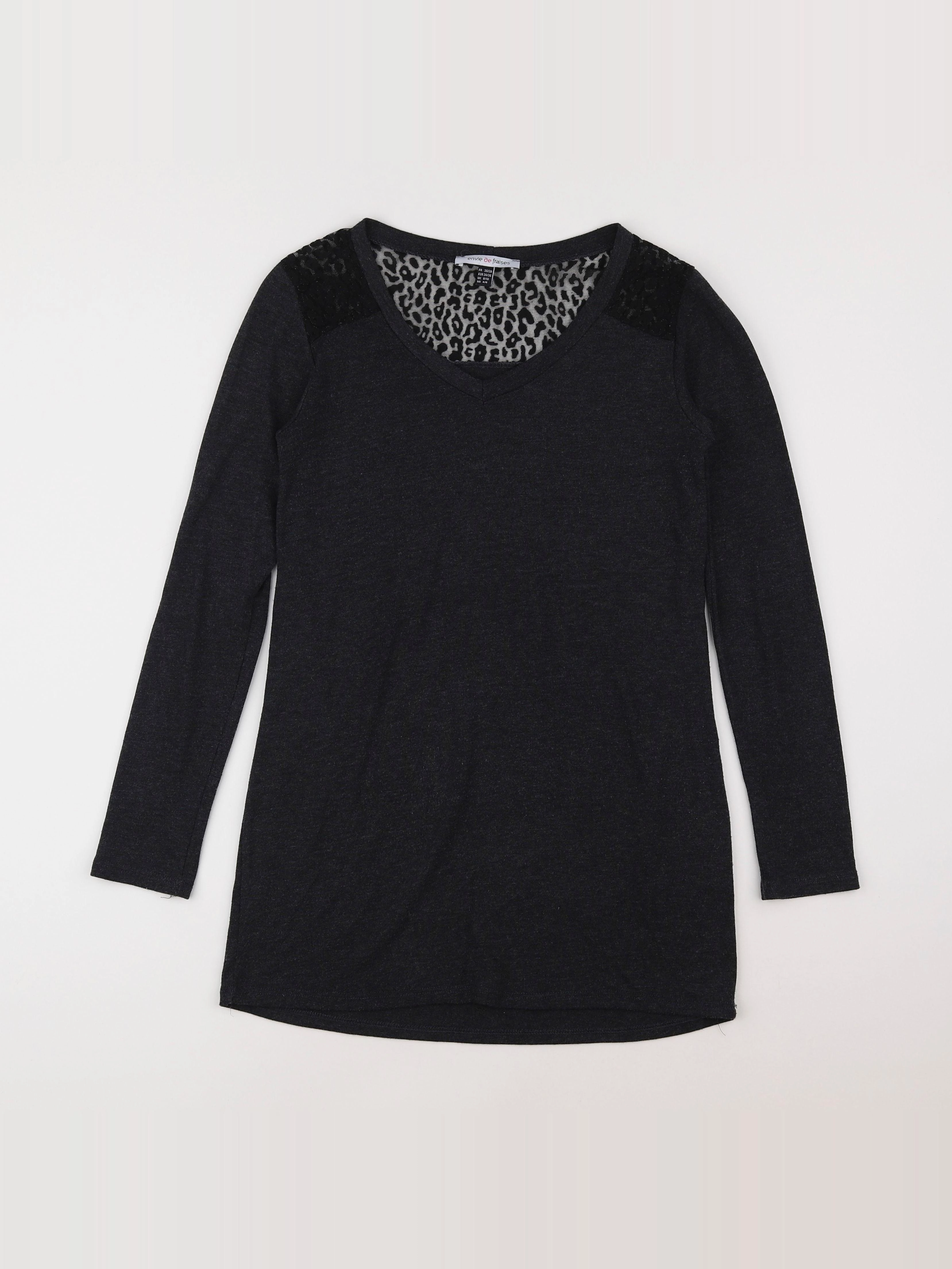 Envie de fraise - tee-shirt grossesse gris - 36 à 38