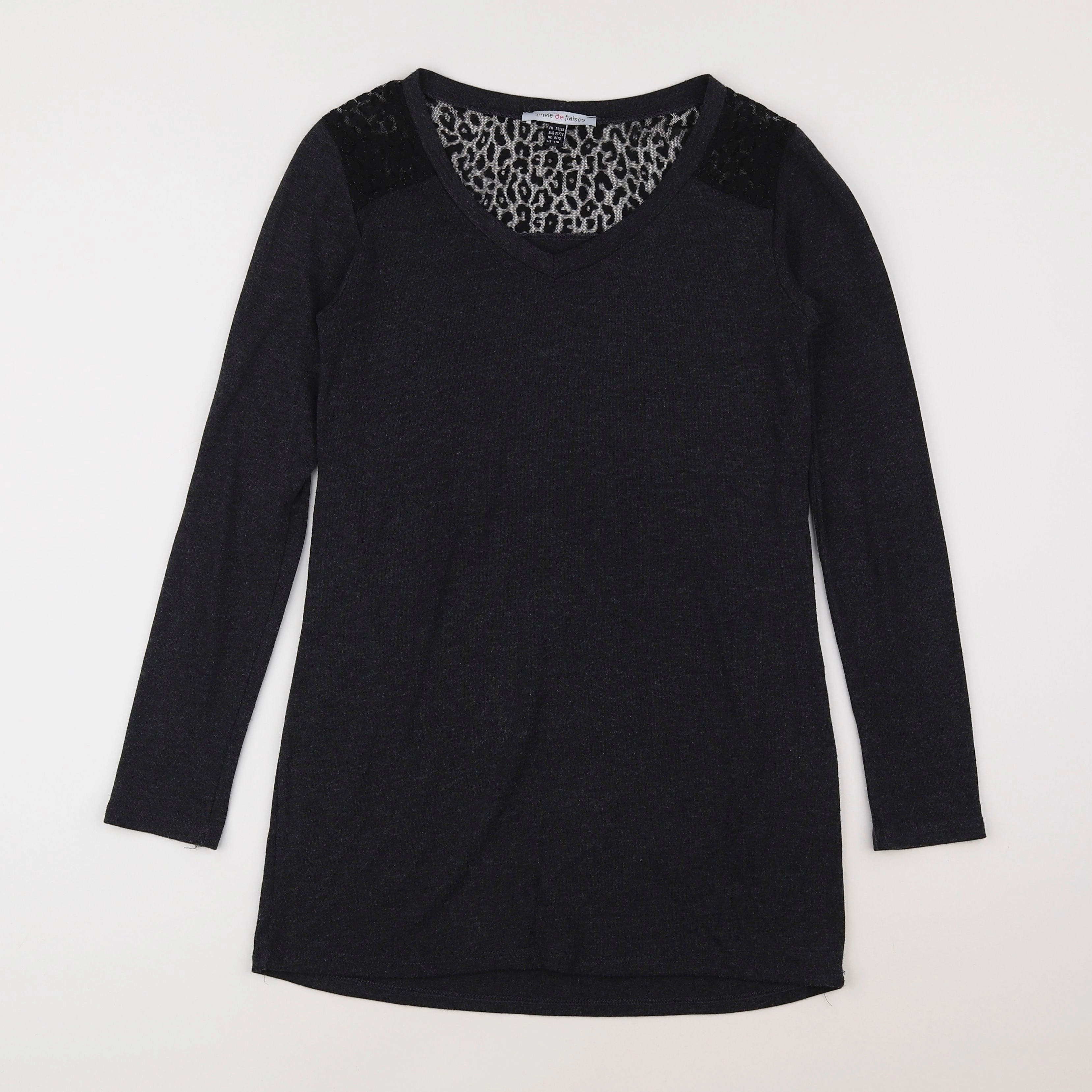 Envie de fraise - tee-shirt grossesse gris - 36 à 38