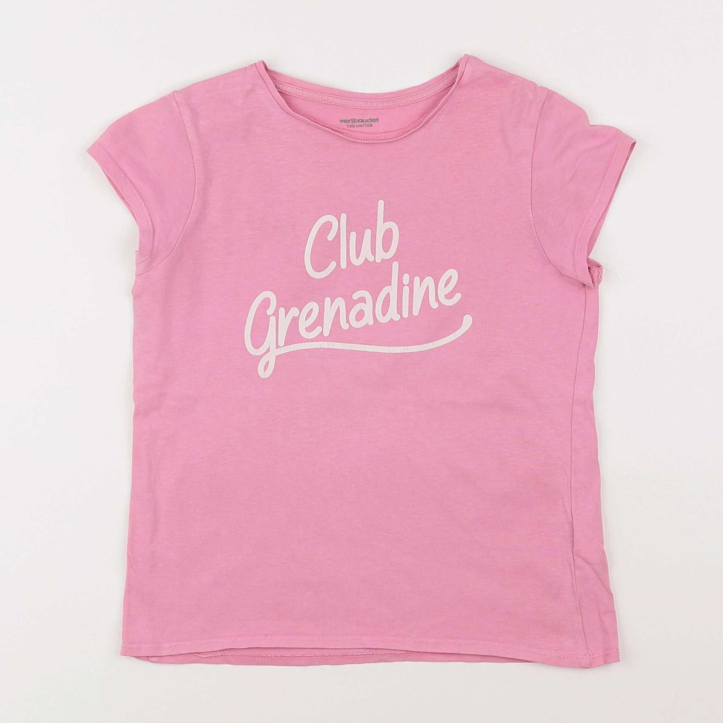 Vertbaudet - tee-shirt rose - 10 ans