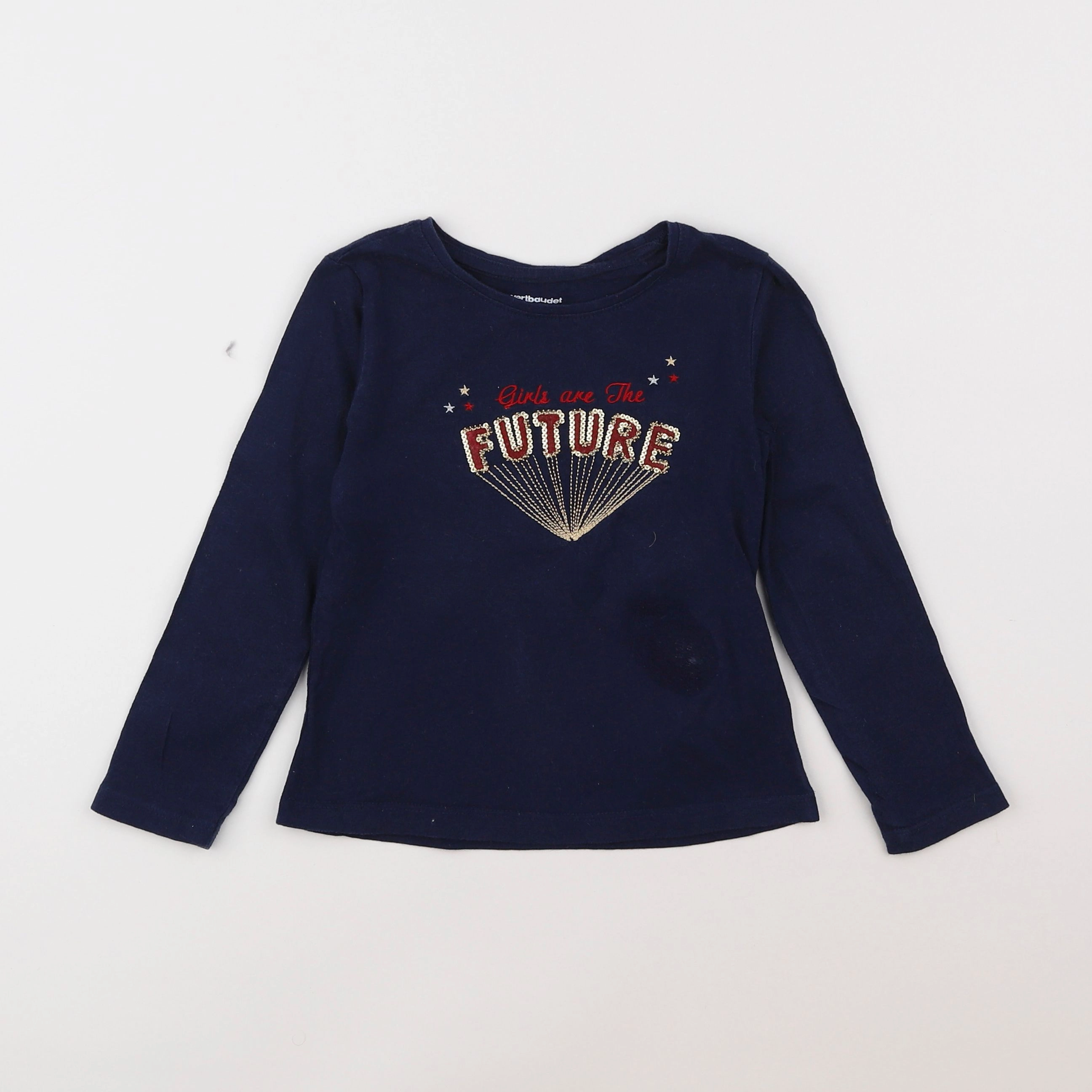 Vertbaudet - tee-shirt bleu - 4 ans