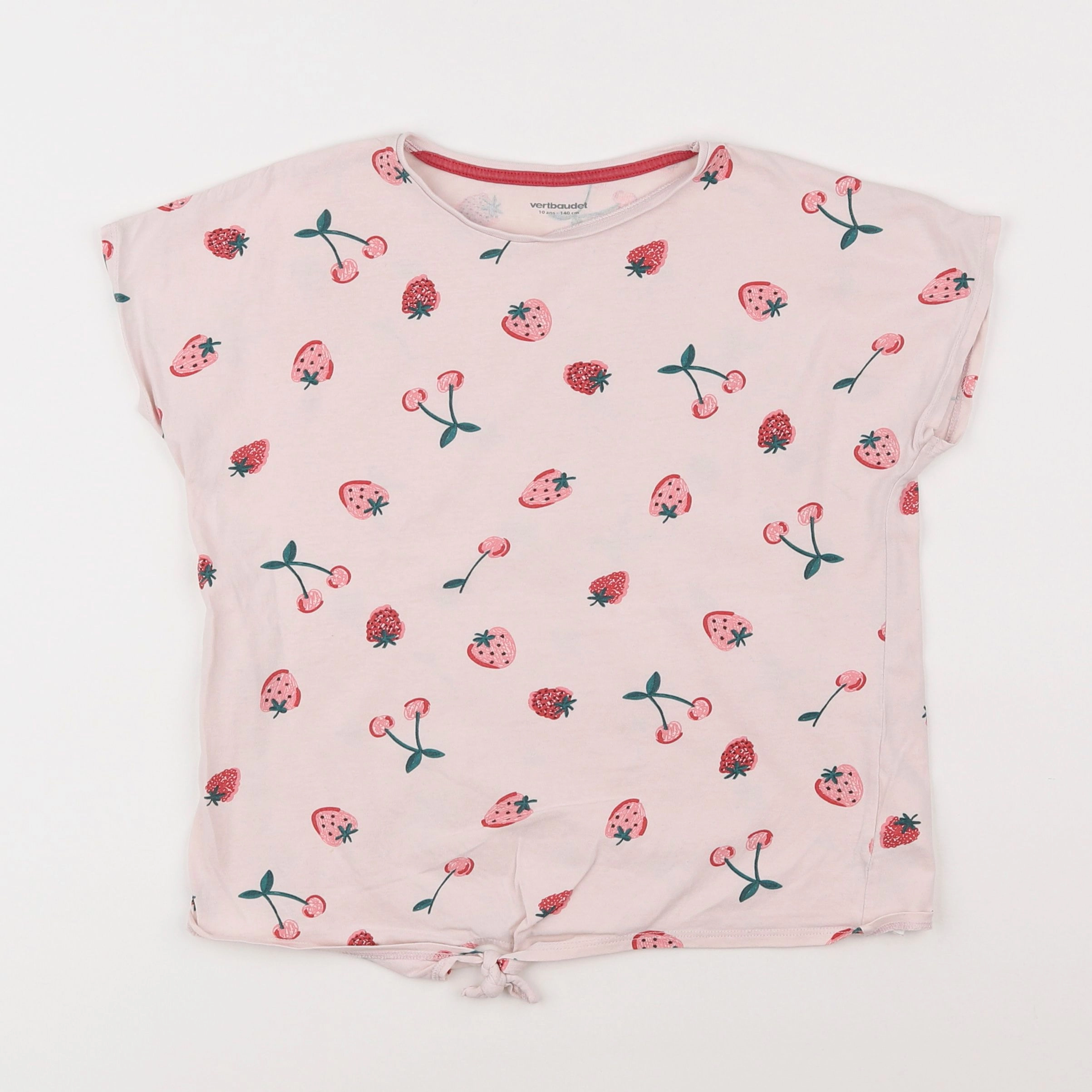 Vertbaudet - tee-shirt rose - 10 ans