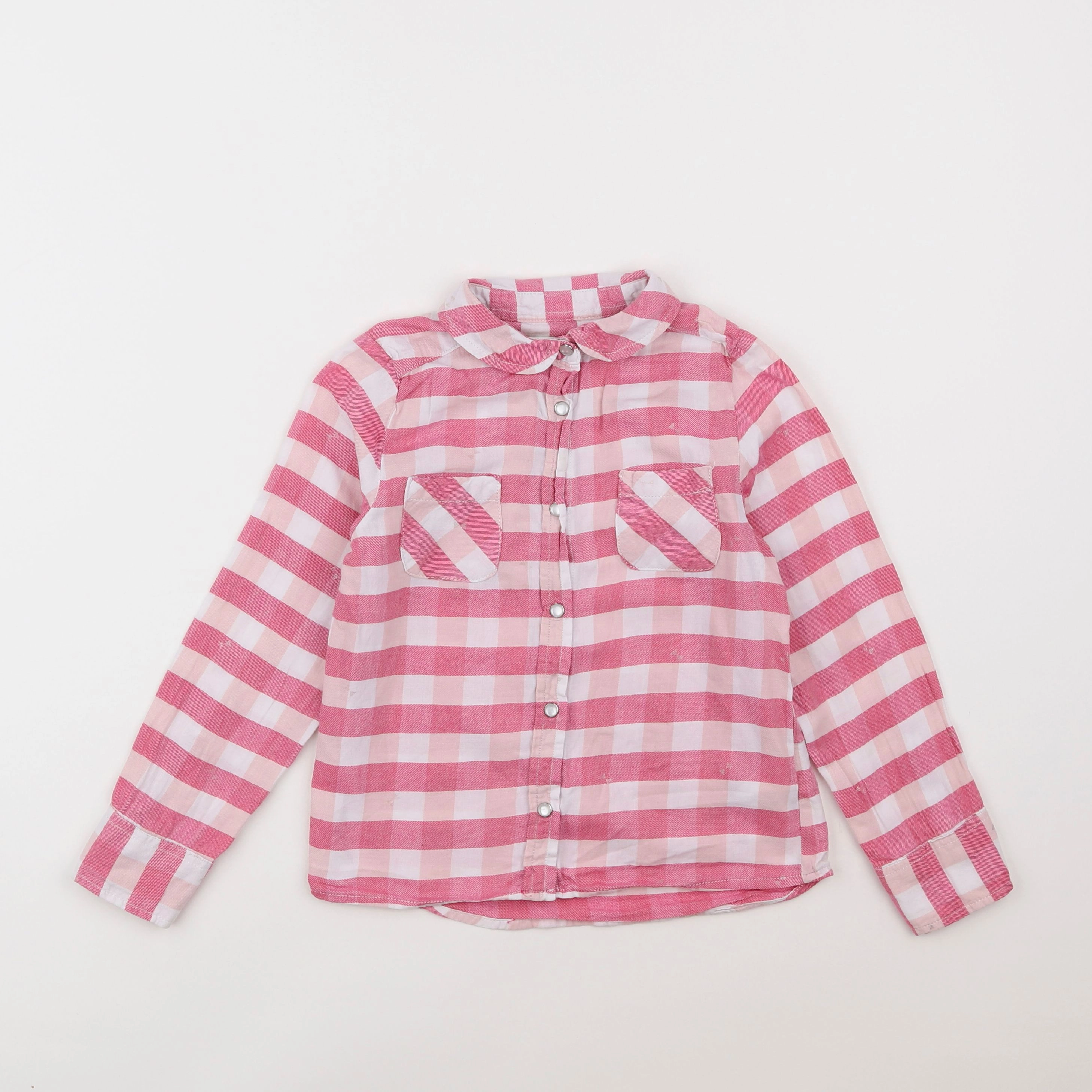 Vertbaudet - chemise rose - 6 ans