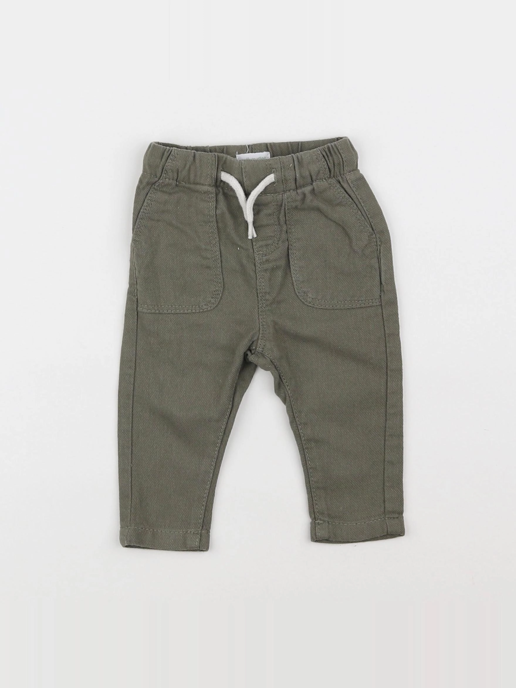Vertbaudet - pantalon vert - 3 mois