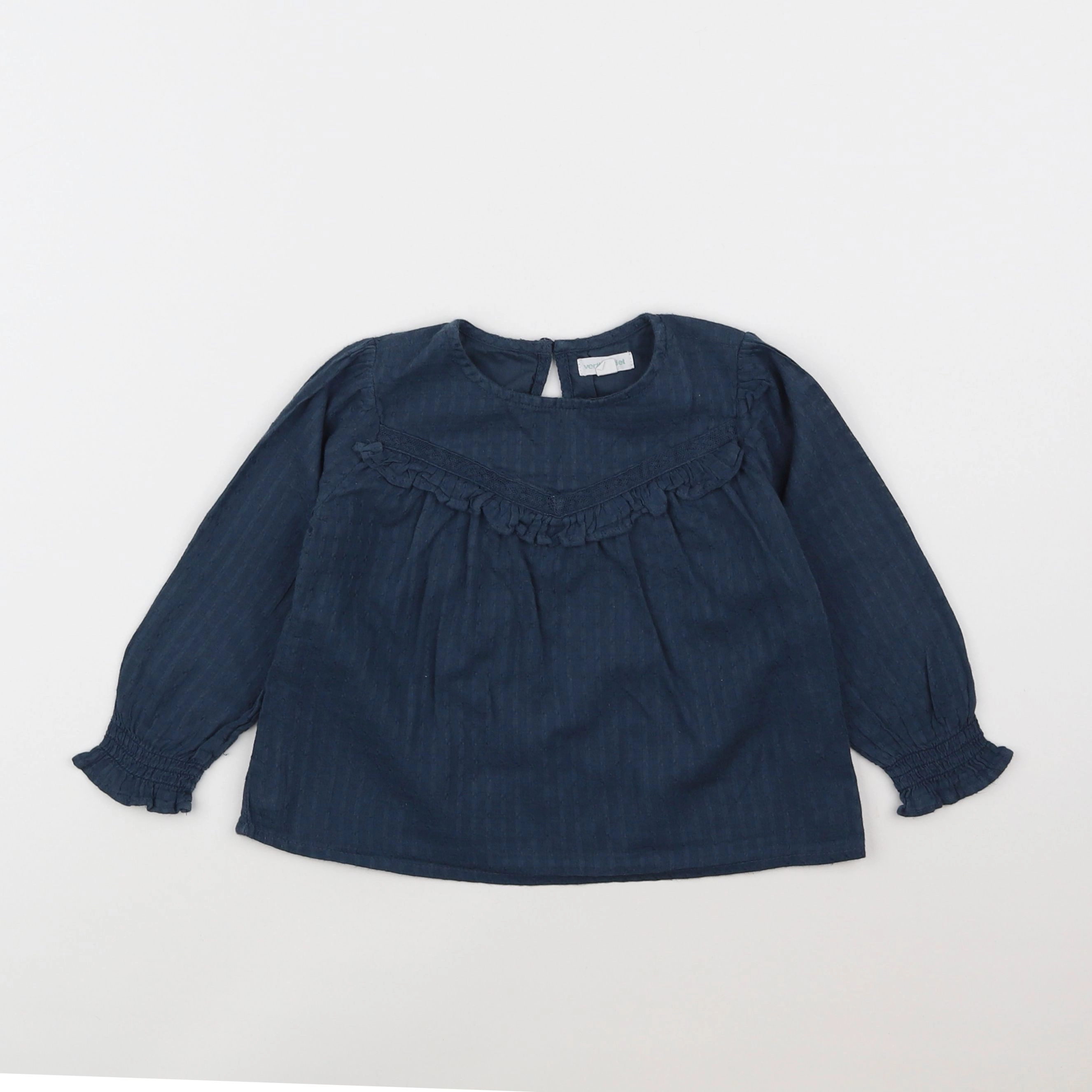 Vertbaudet - blouse bleu - 3 ans