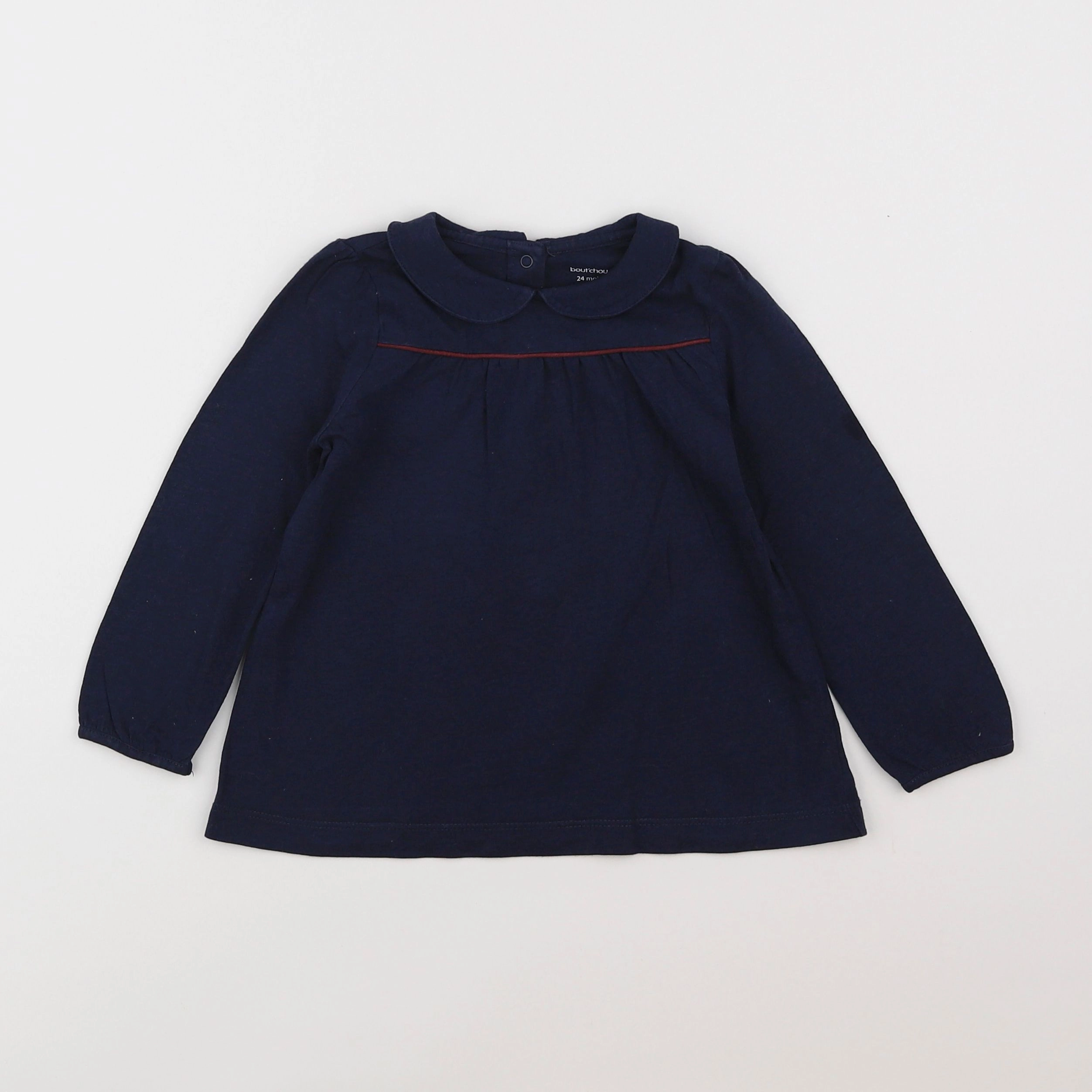 Boutchou - tee-shirt bleu - 2 ans