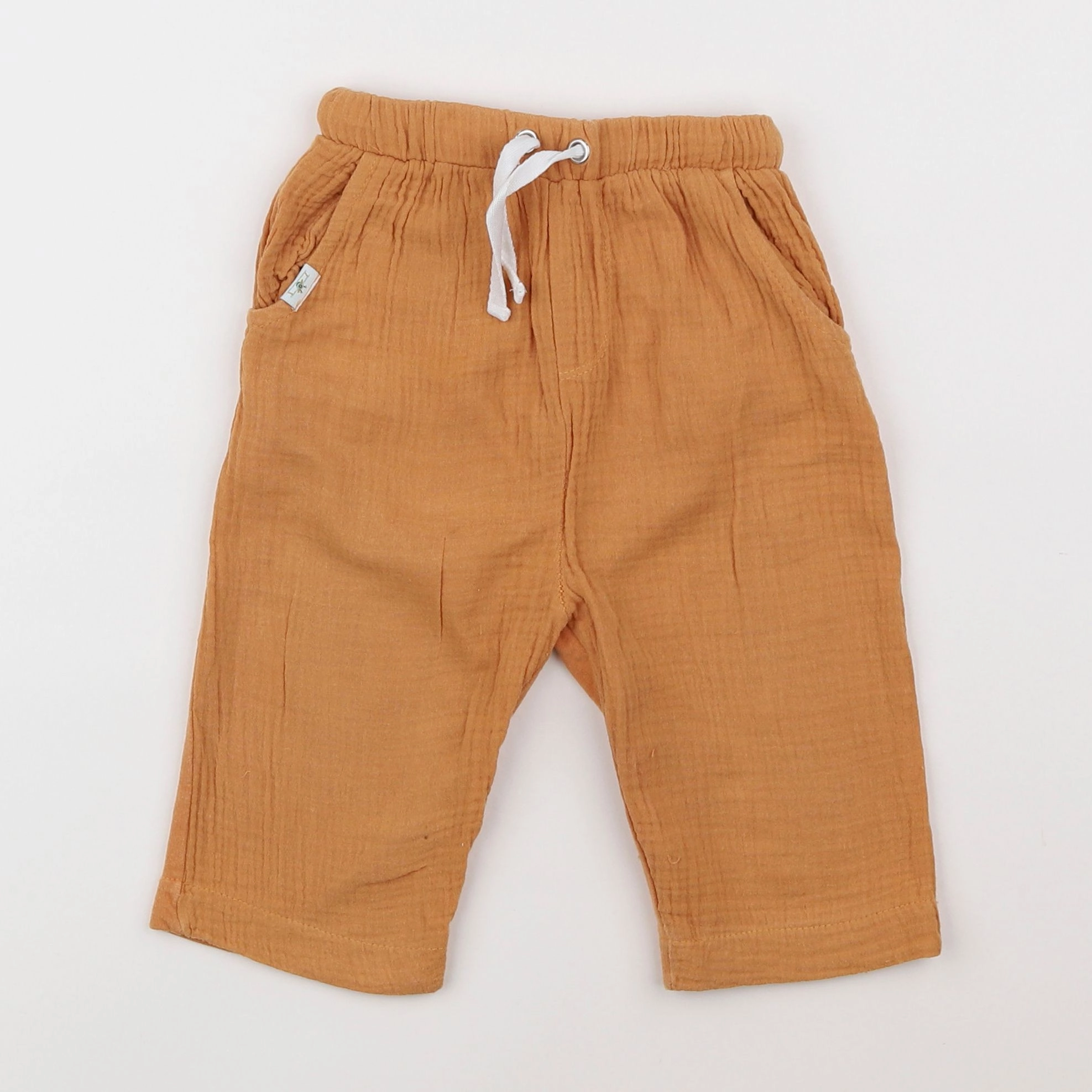 Vertbaudet - pantalon orange - 18 mois