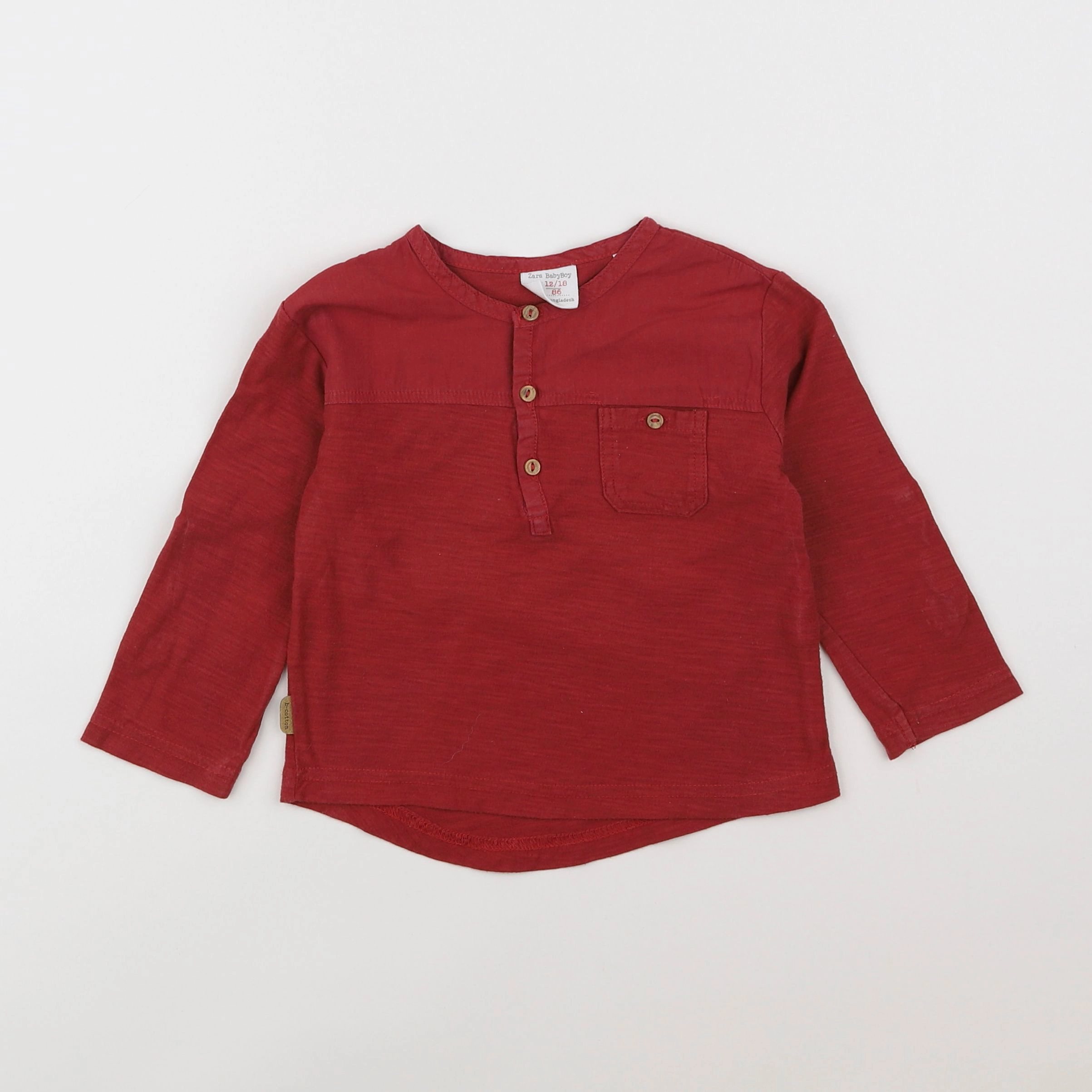 Zara - tee-shirt rouge - 12/18 mois