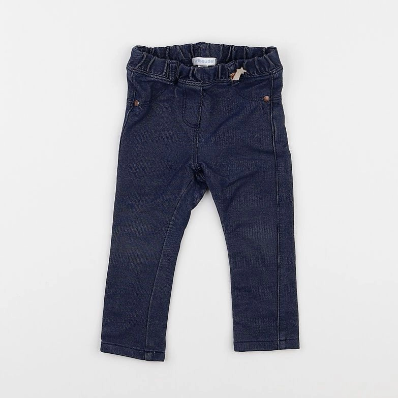 Vertbaudet - jegging bleu - 12 mois