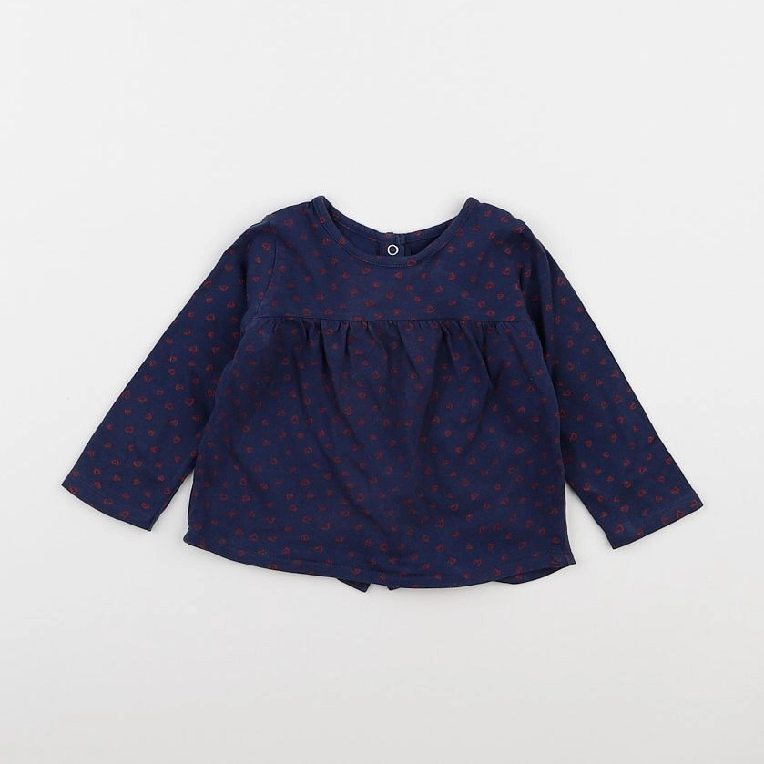 Vertbaudet - tee-shirt bleu - 9 mois