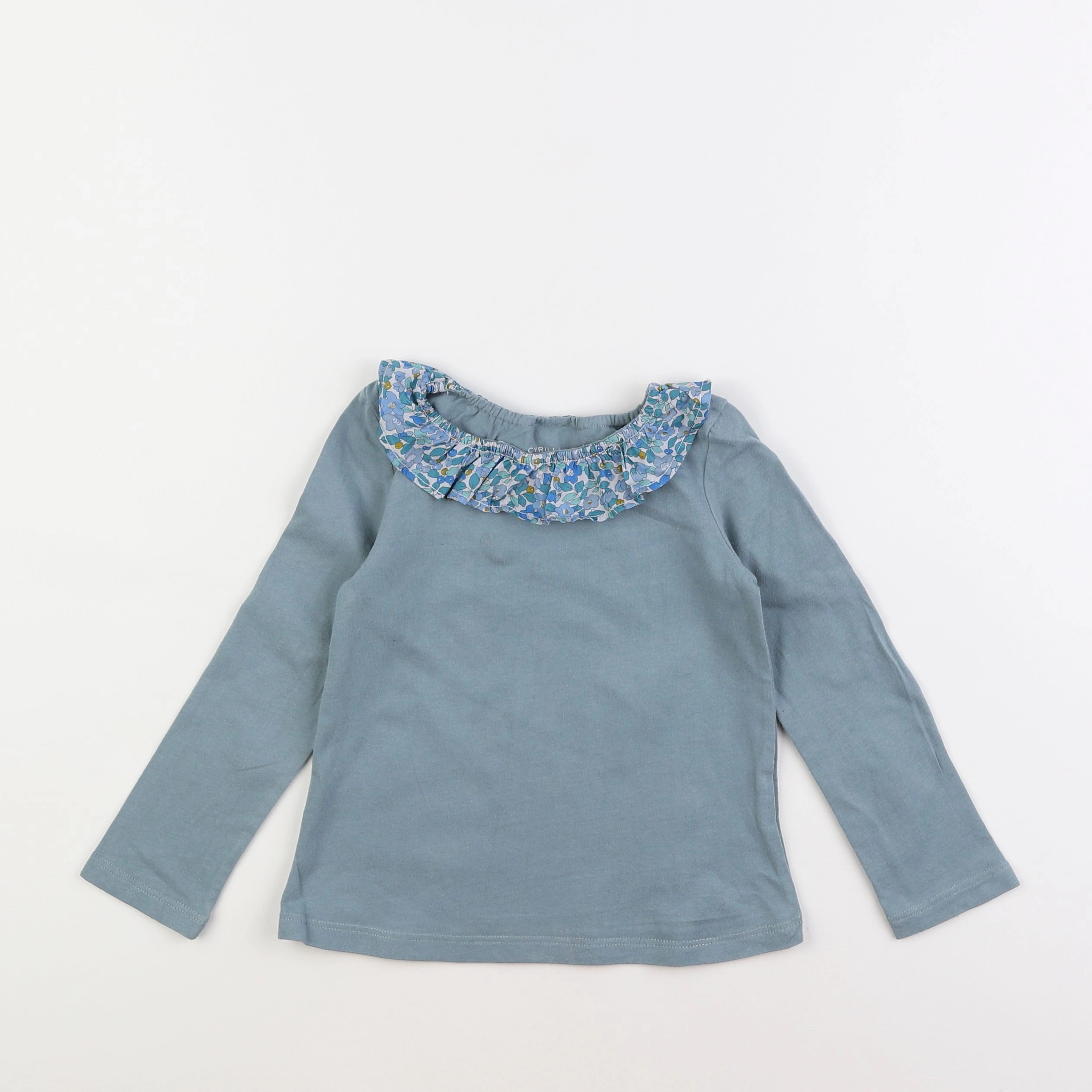 Cyrillus - tee-shirt bleu - 4 ans