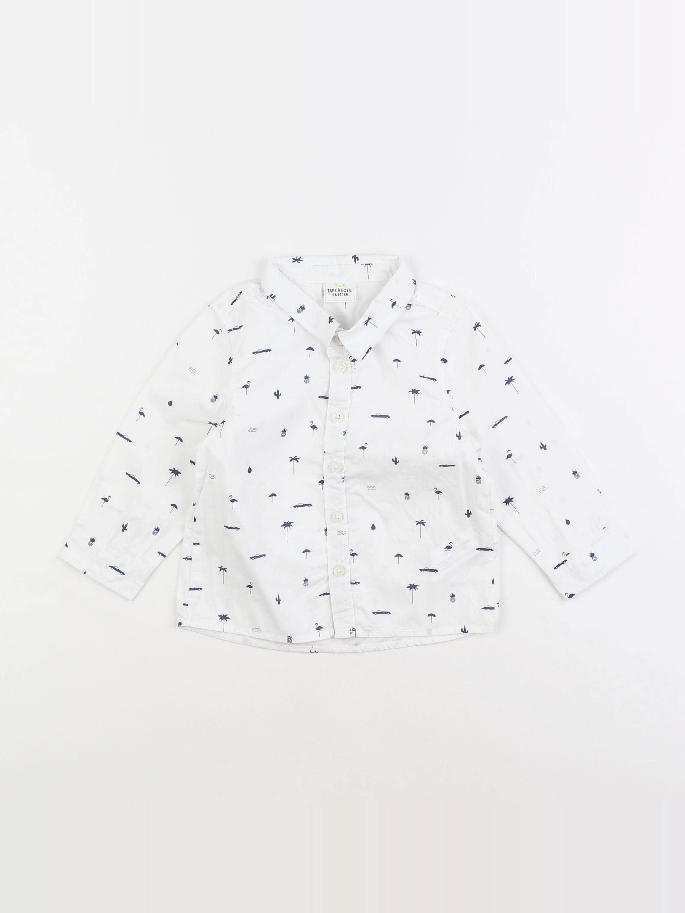 Tape à l'oeil - chemise blanc - 18 mois