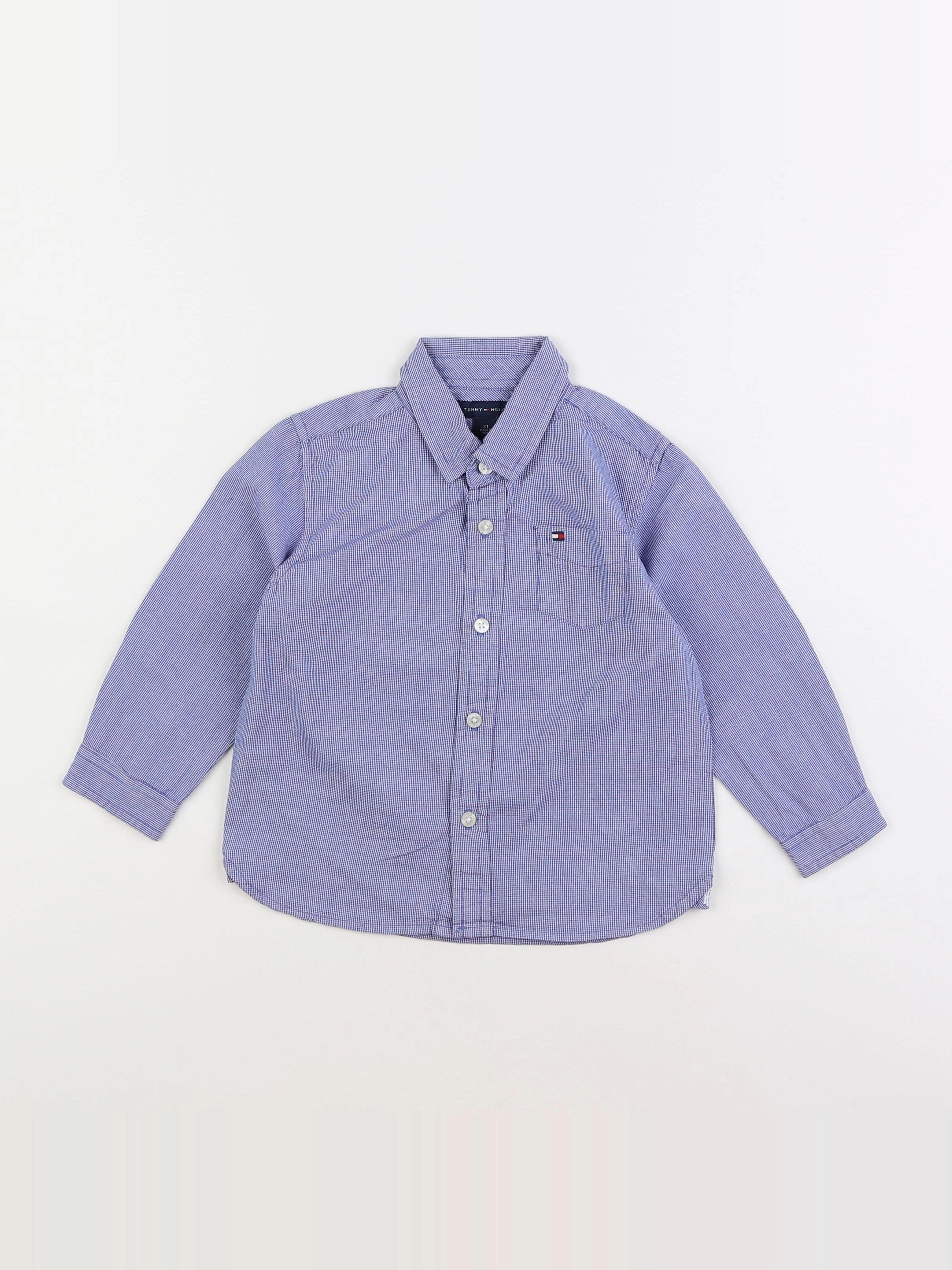 Tommy Hilfiger - chemise bleu - 2 ans