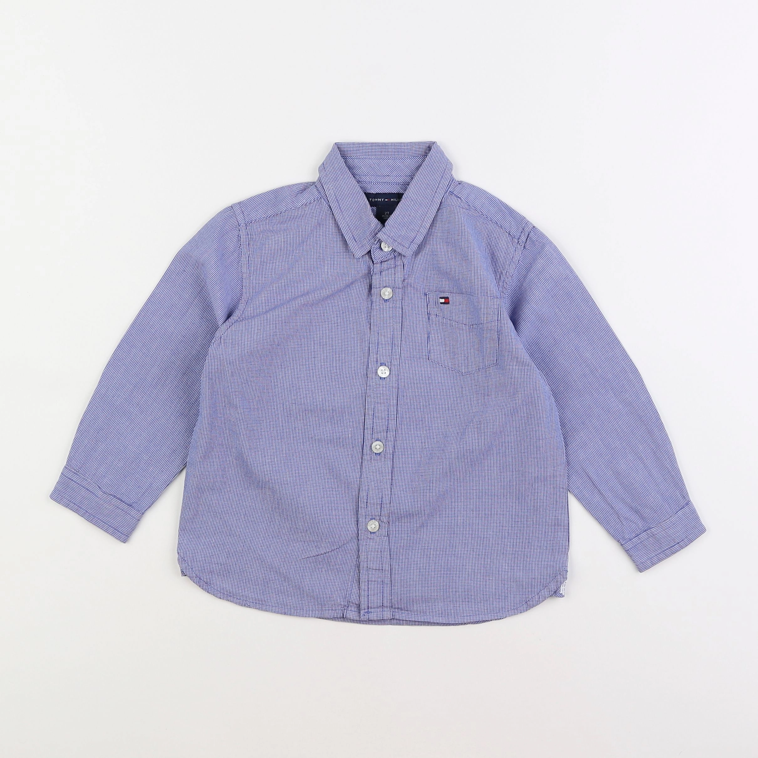 Tommy Hilfiger - chemise bleu - 2 ans