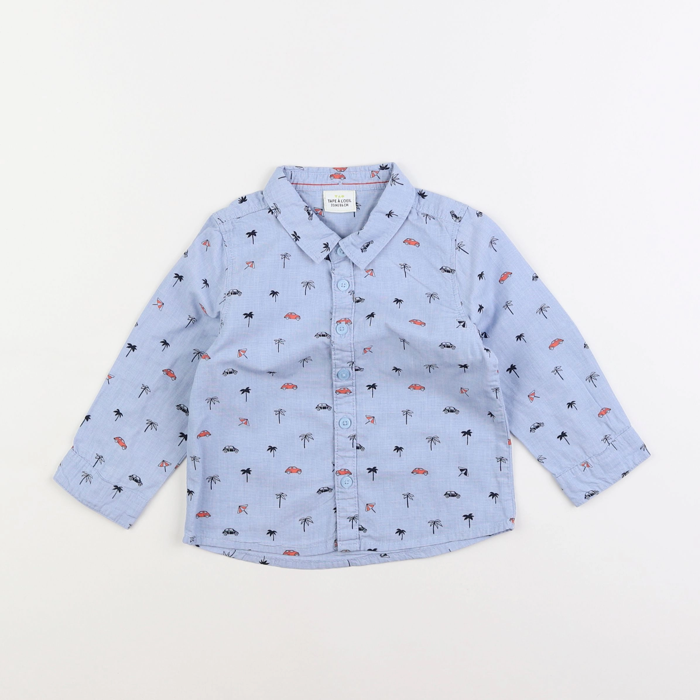 Tape à l'oeil - chemise bleu - 2 ans