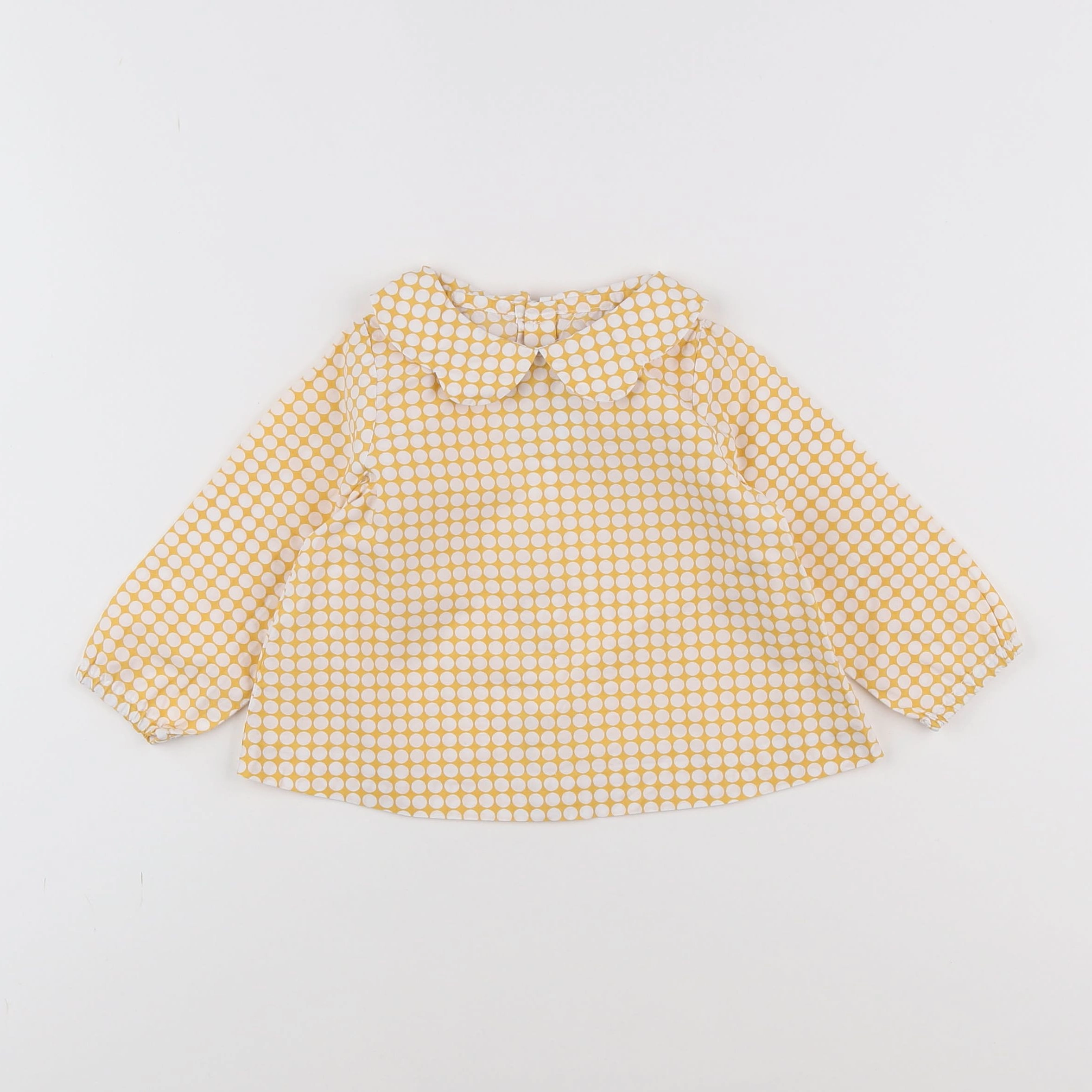 Jacadi - blouse jaune - 12 mois