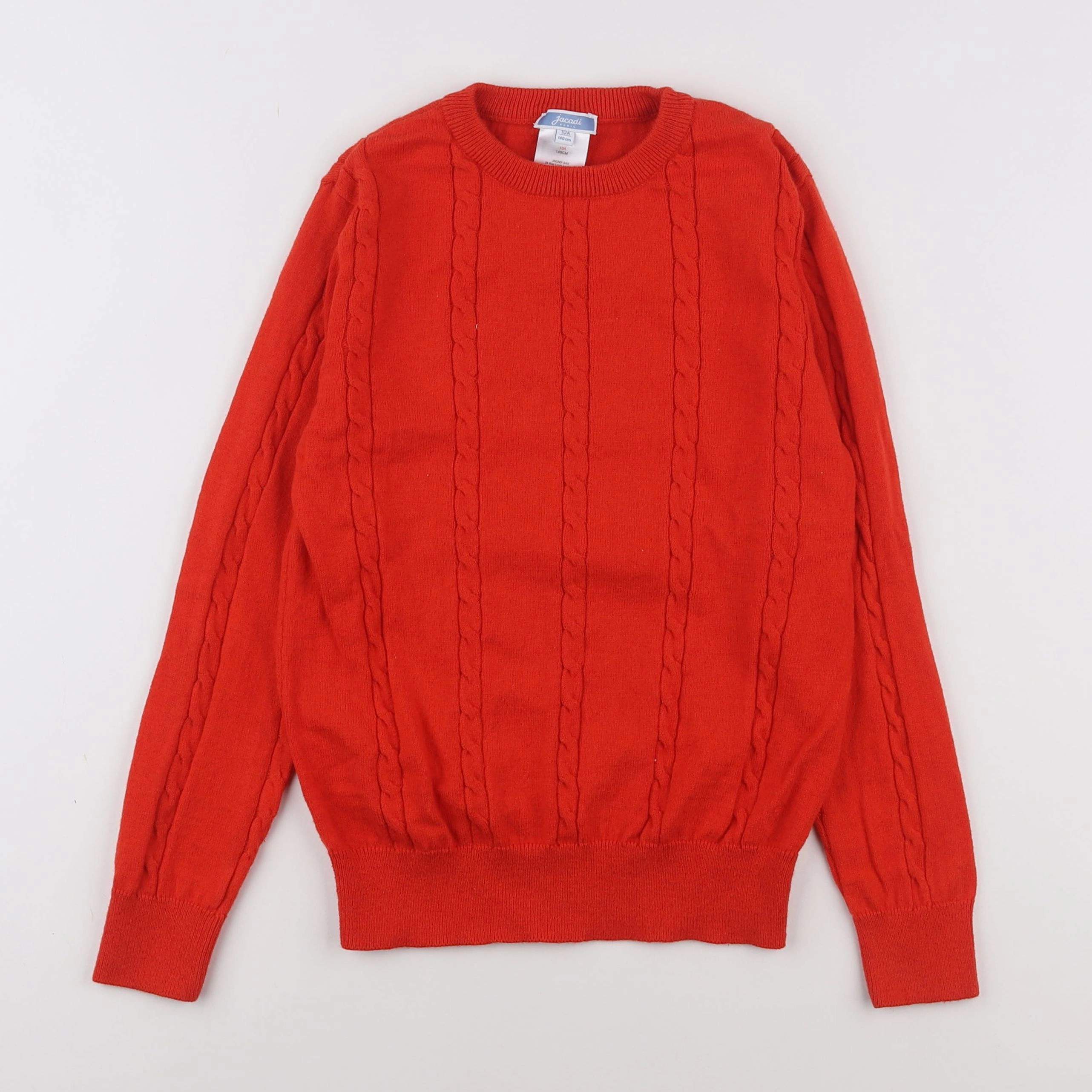 Jacadi - pull rouge - 10 ans