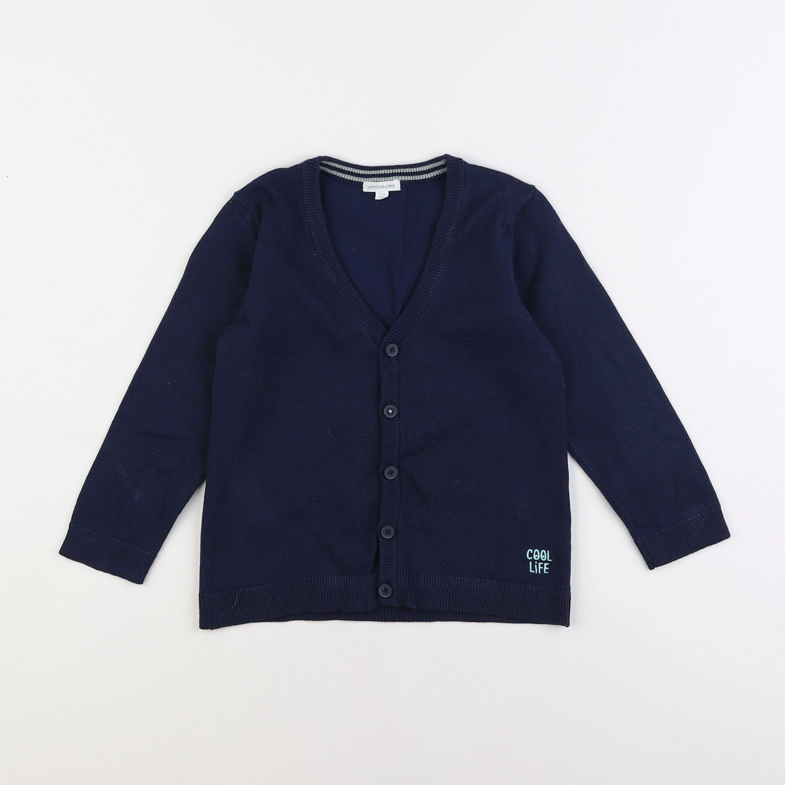 Vertbaudet - gilet bleu - 5 ans