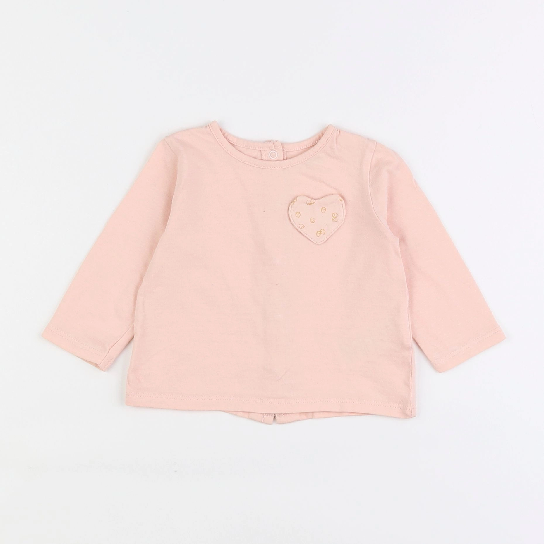 Vertbaudet - tee-shirt rose - 6 mois