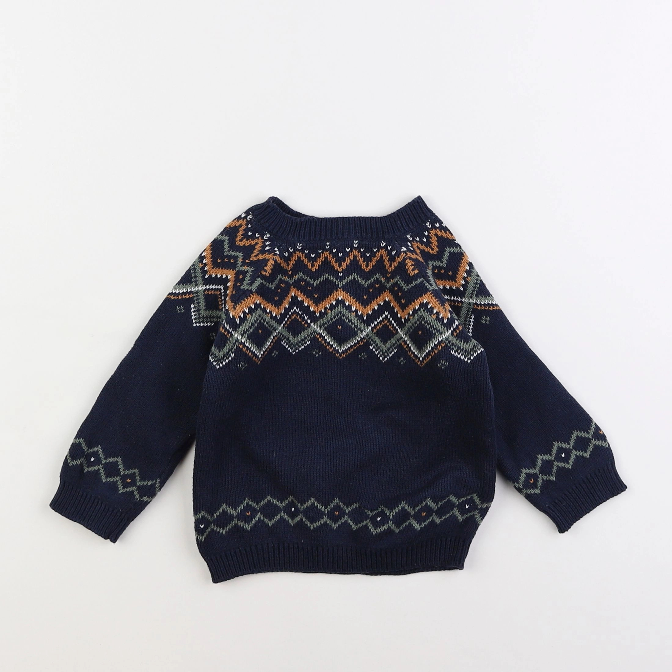 Vertbaudet - pull bleu - 2 ans