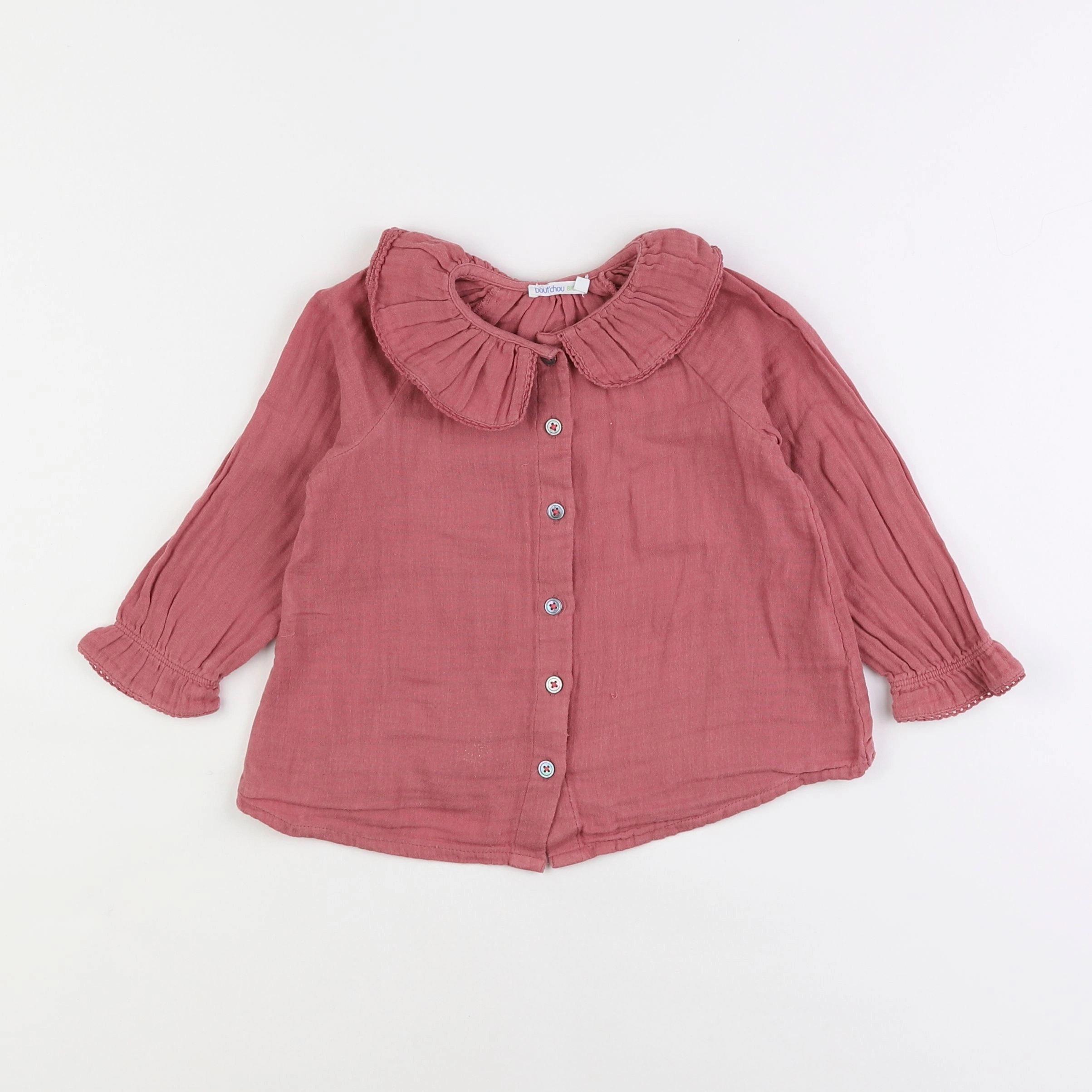 Boutchou - blouse rose - 2 ans