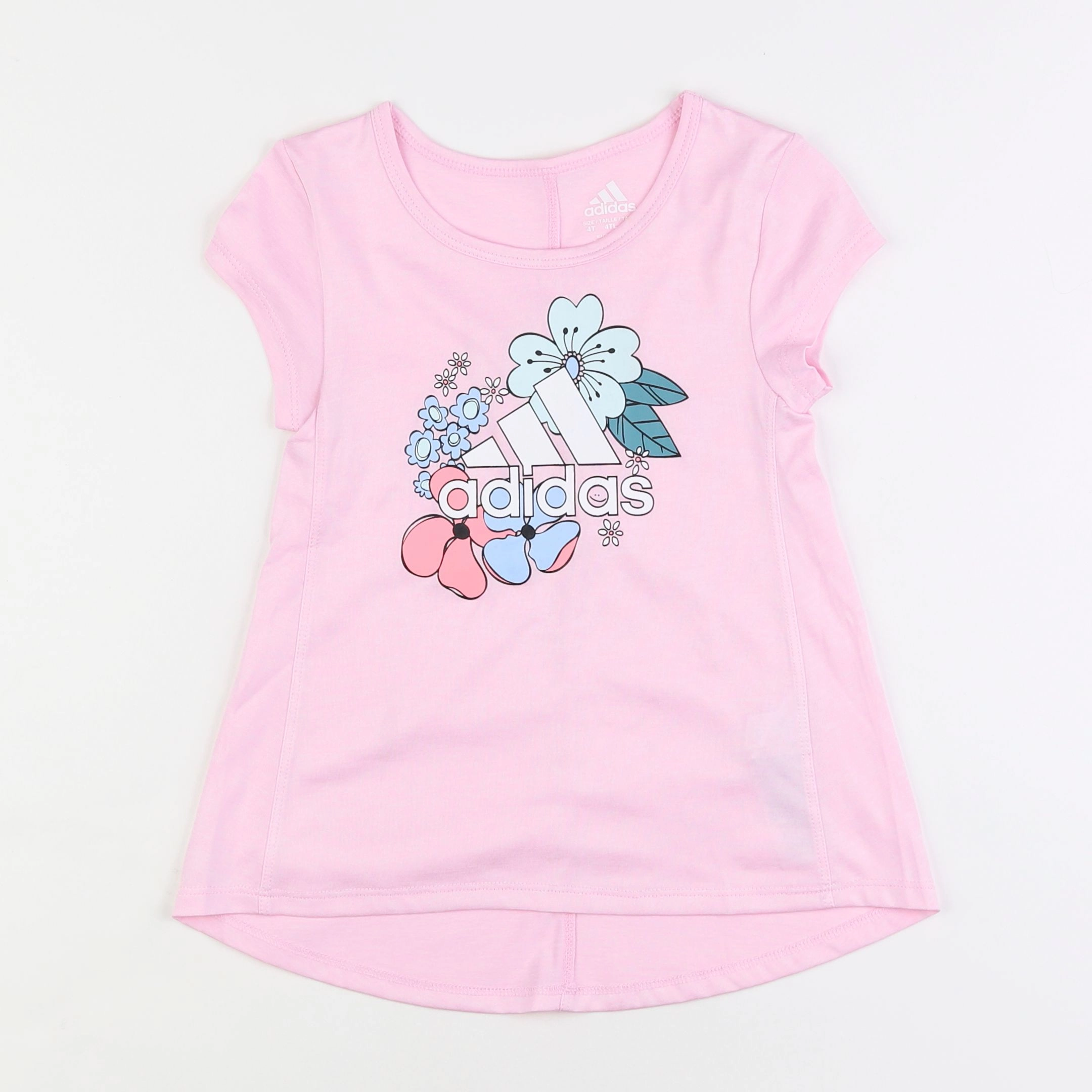 Adidas - tee-shirt rose - 4 ans