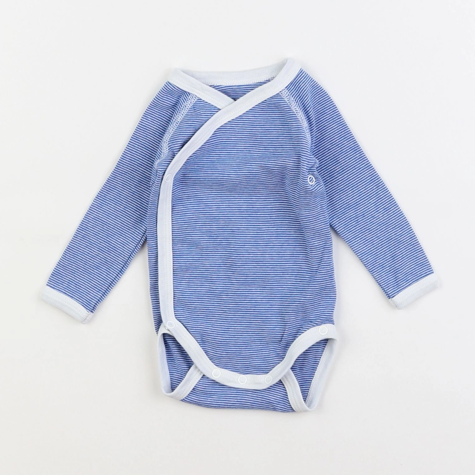 Petit Bateau - body bleu - 3 mois