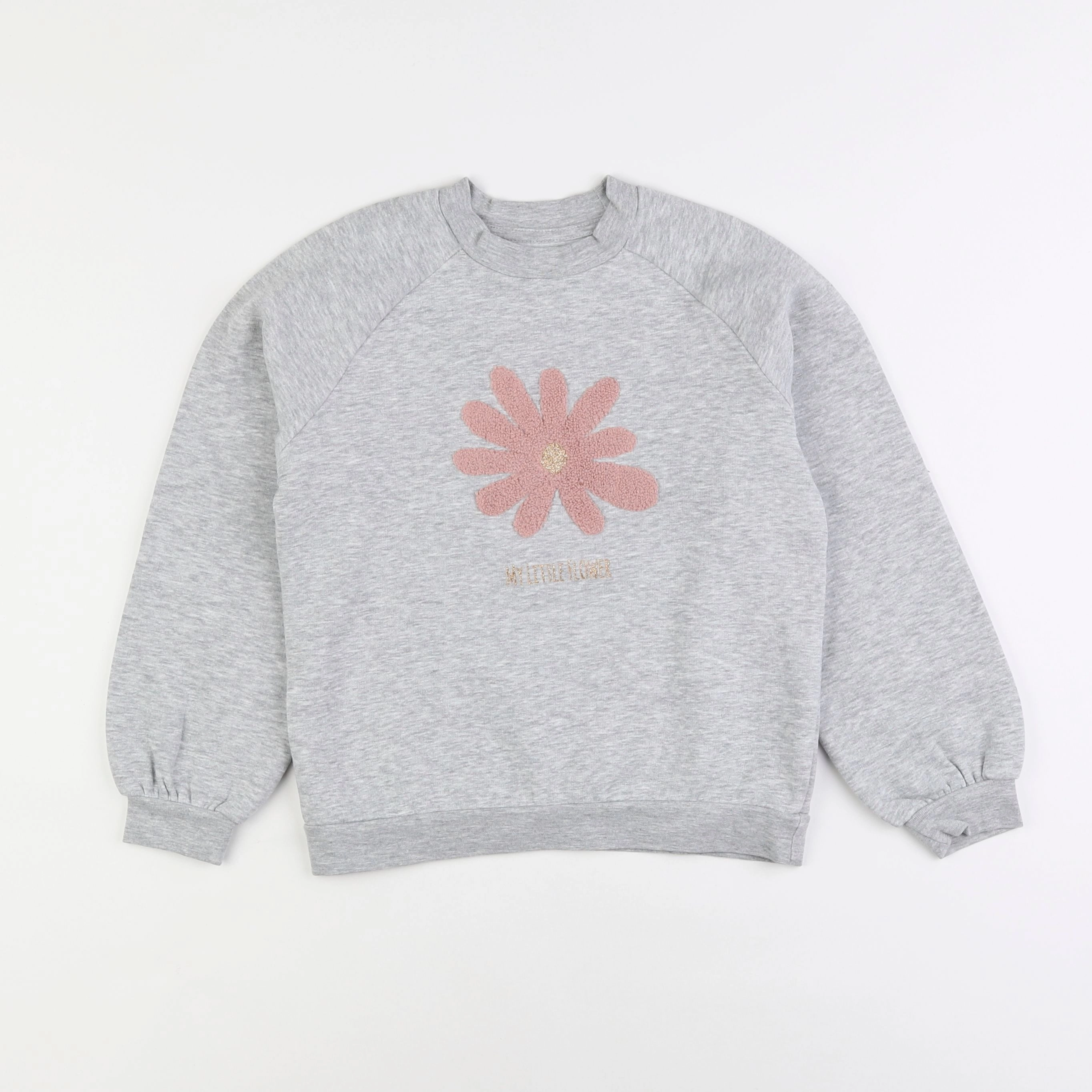 Vertbaudet - sweat gris - 8 ans