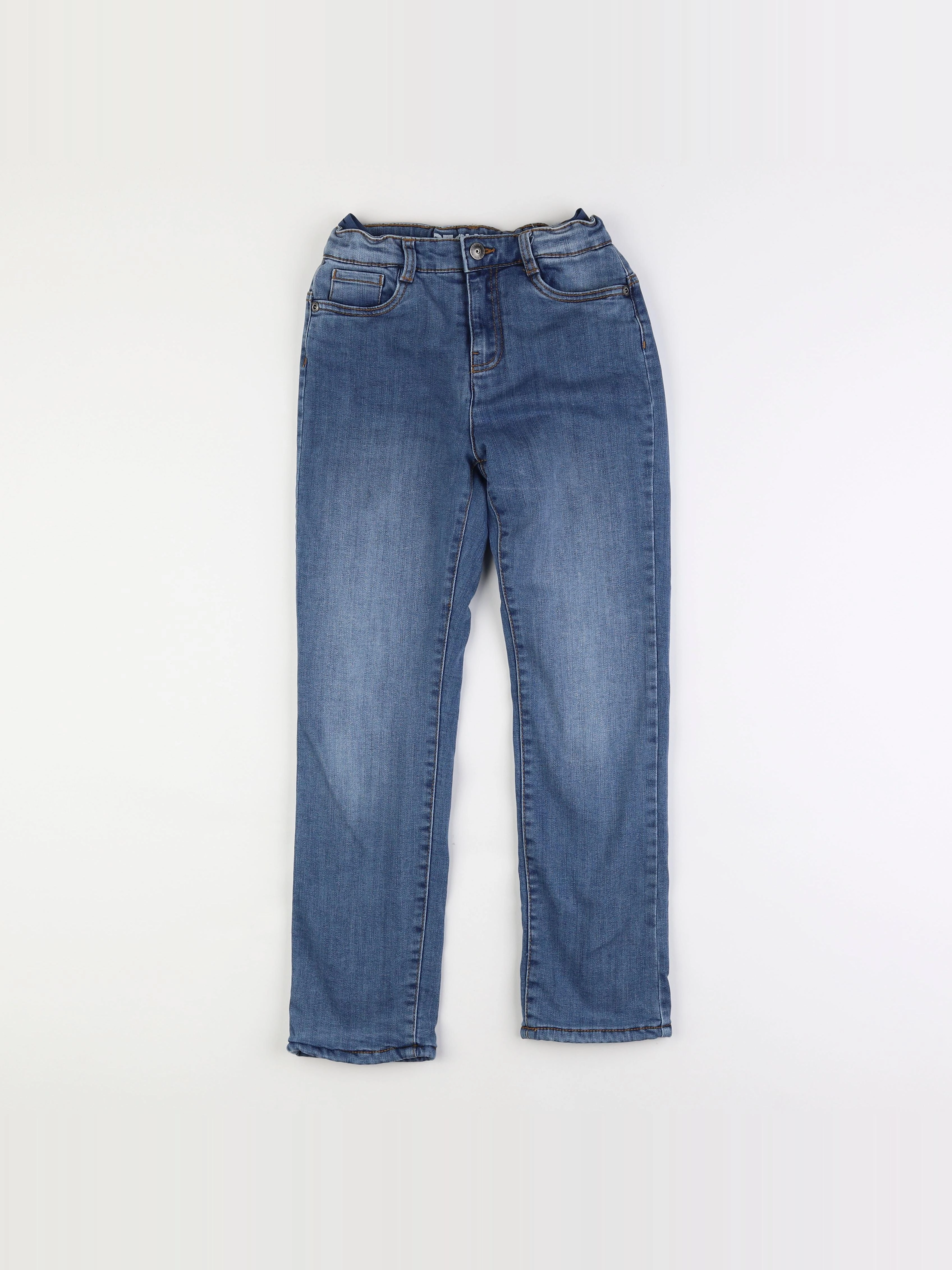 Vertbaudet - jean doublé bleu - 9 ans