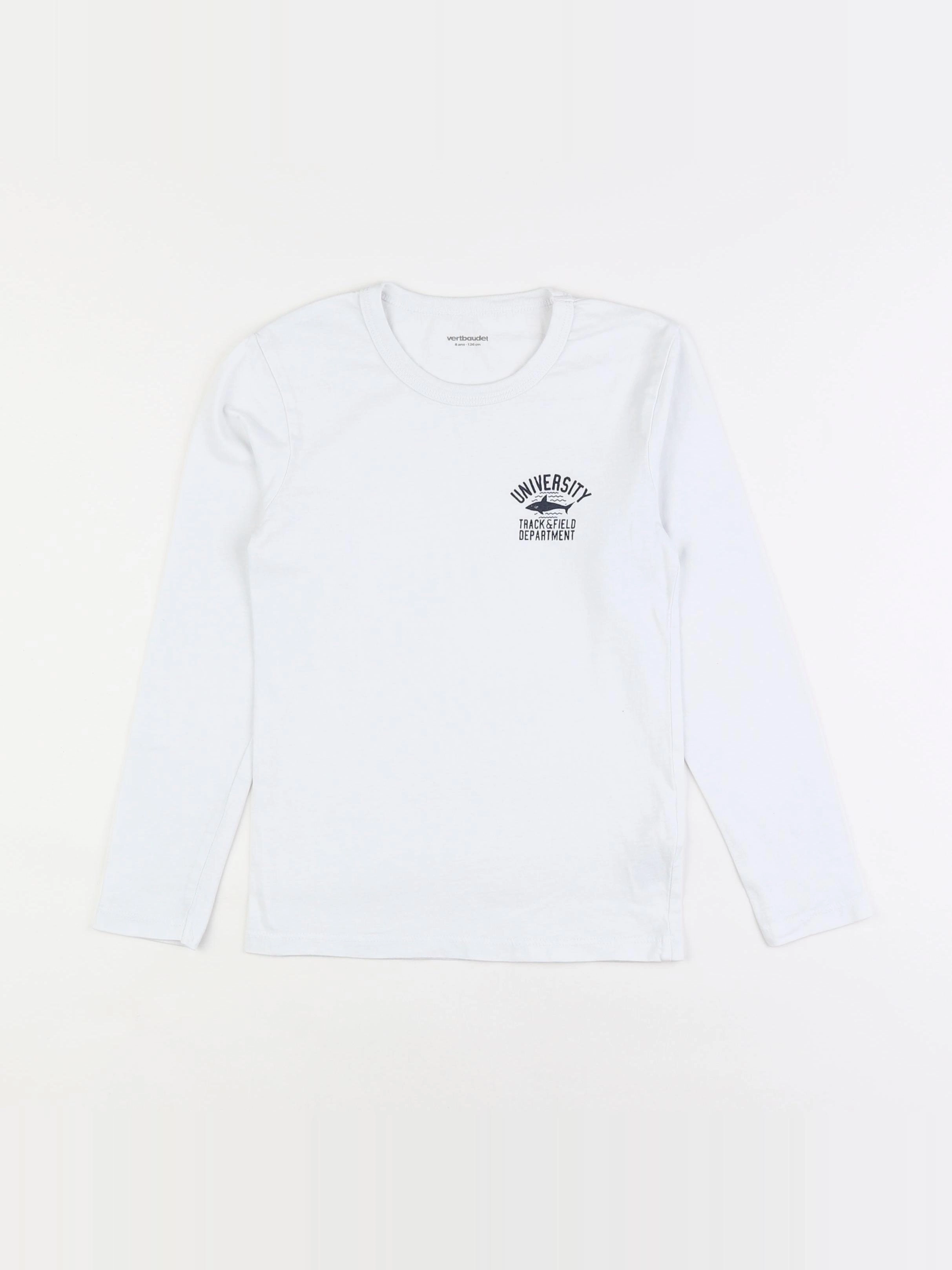 Vertbaudet - maillot de corps blanc - 8 ans