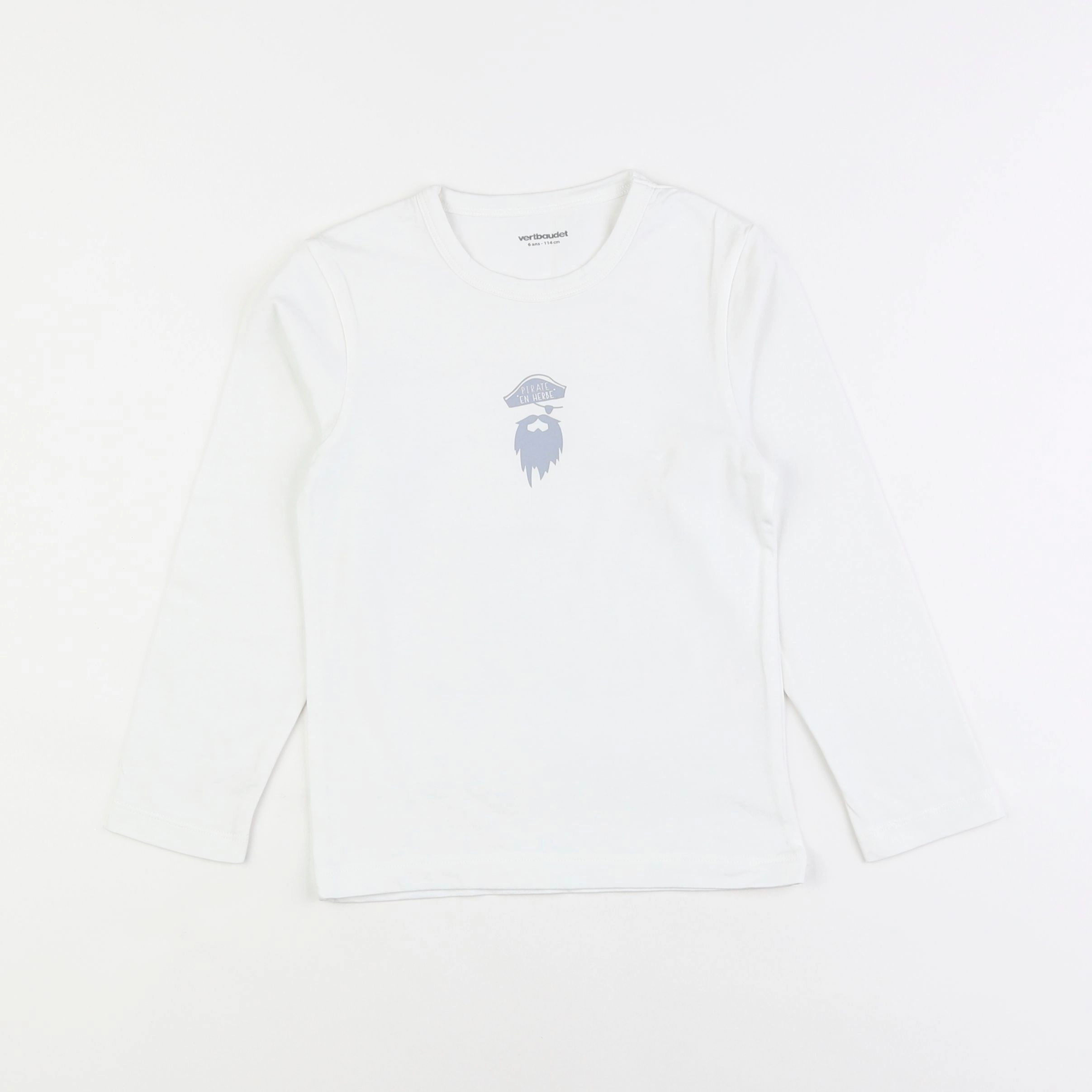 Vertbaudet - maillot de corps blanc - 6 ans