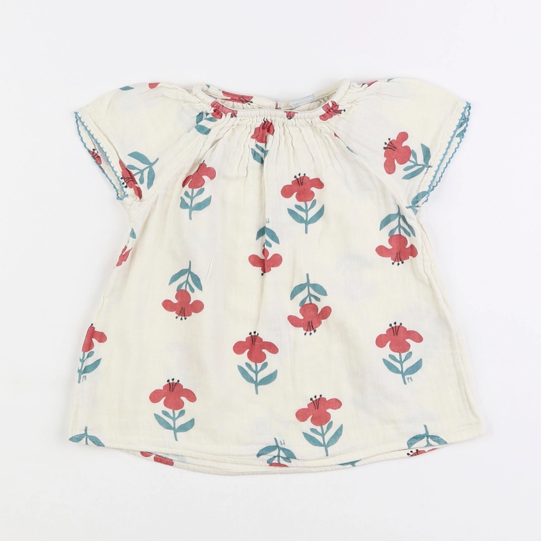 Petit Bateau - blouse multicolore - 3 ans