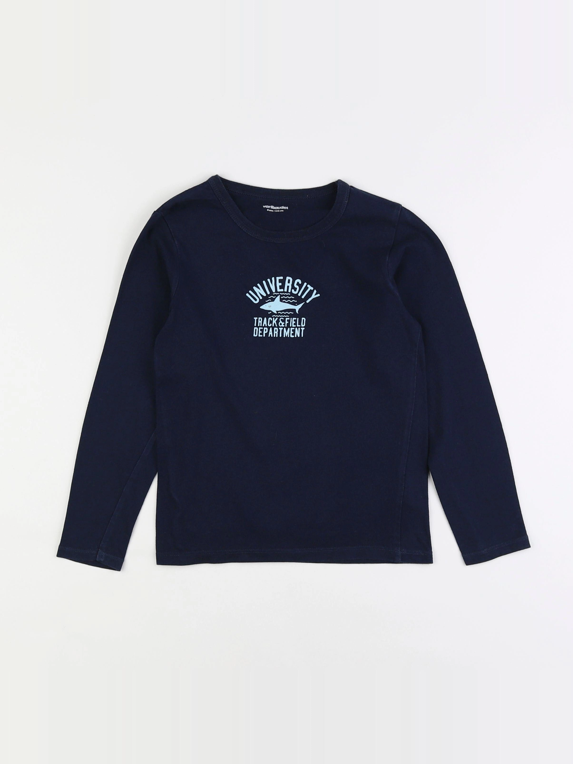 Vertbaudet - maillot de corps bleu - 8 ans